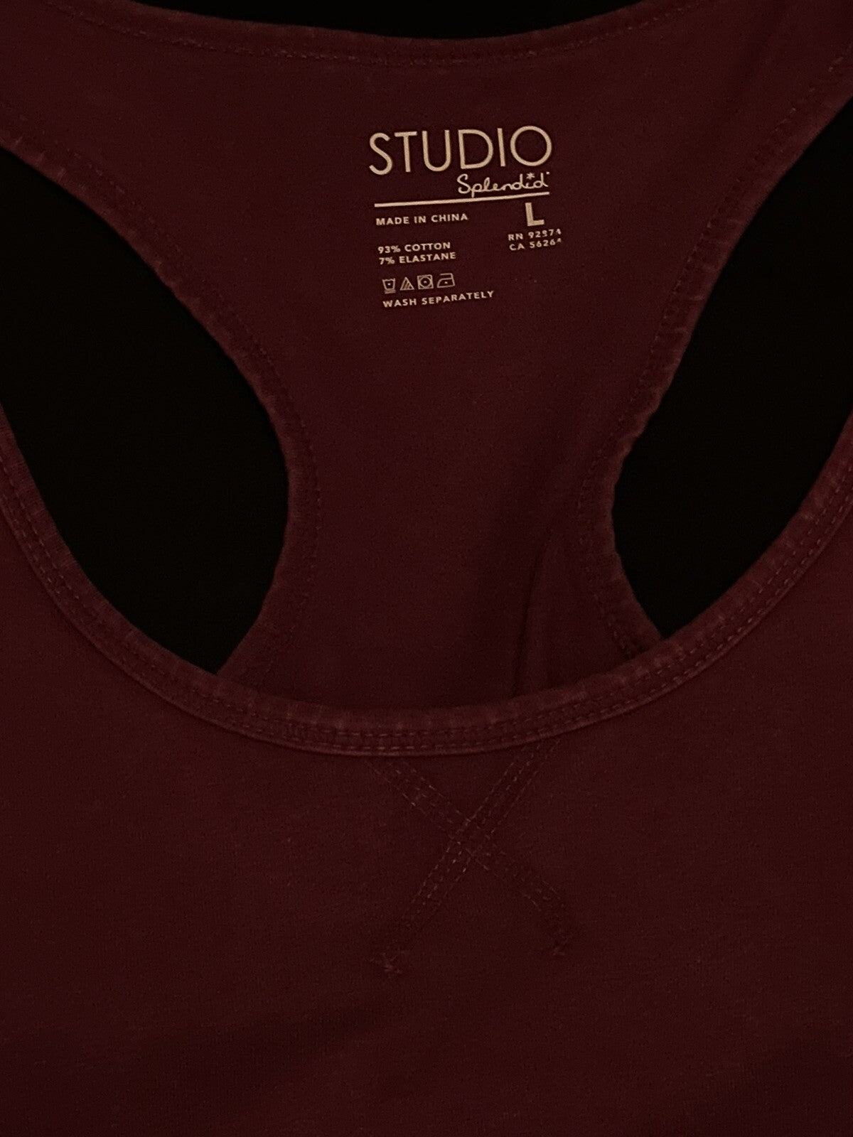 Splendid Studio Women's Size L Dark Pink Active Sports Bra $58 Retail