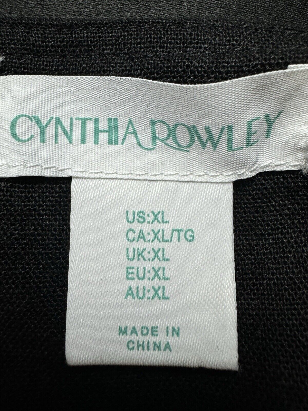 Cynthia Rowley Women’s Mini A Line Babydoll Dress Black Sz XL (B.85)