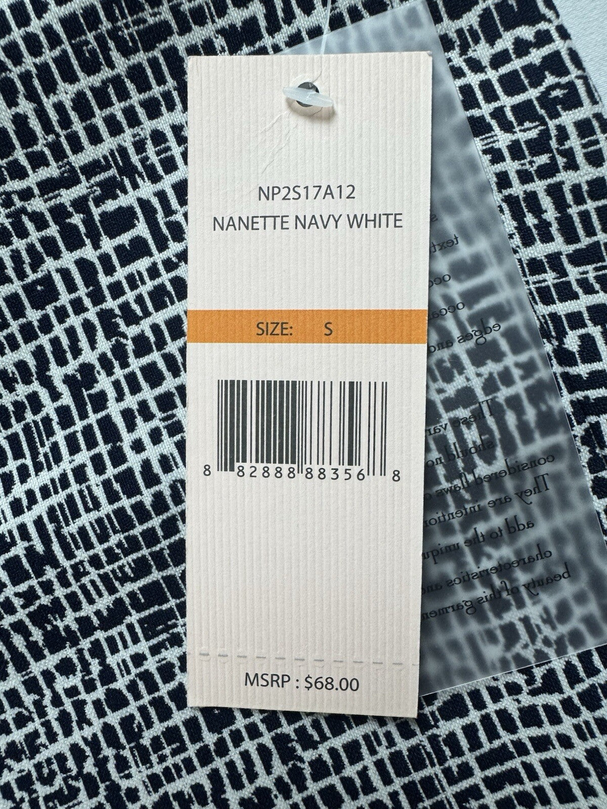 $68 Nanette Lepore Shorts Women’s Navy White Sz S. (B.142)