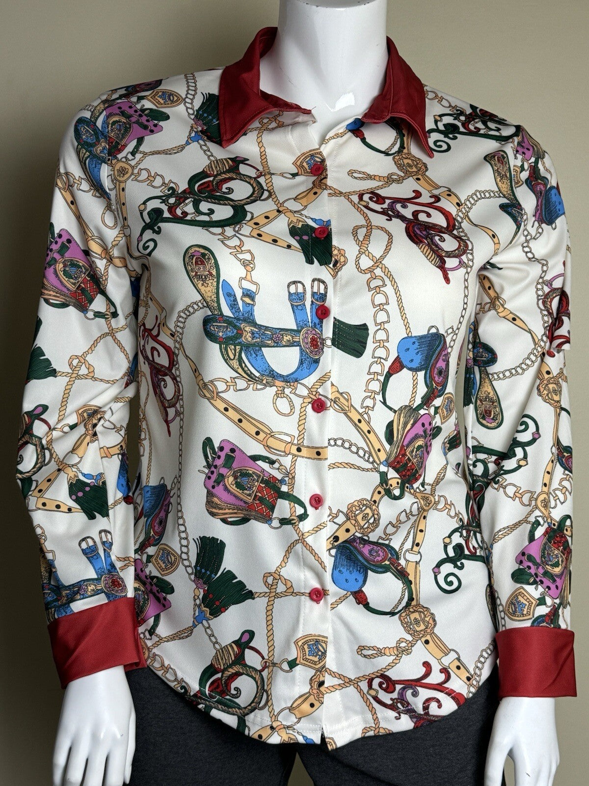 Women’s Button Down Long Sleeves Shirt Sz XL. (B.100)
