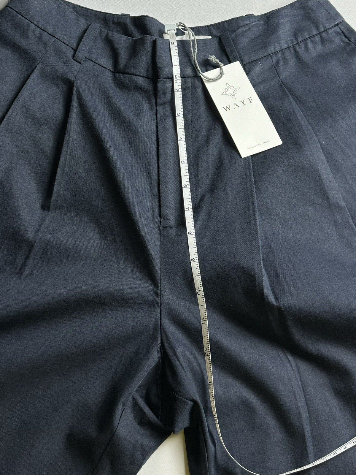 Wayf Women's Navy Pleated Pant Sz S. (75)