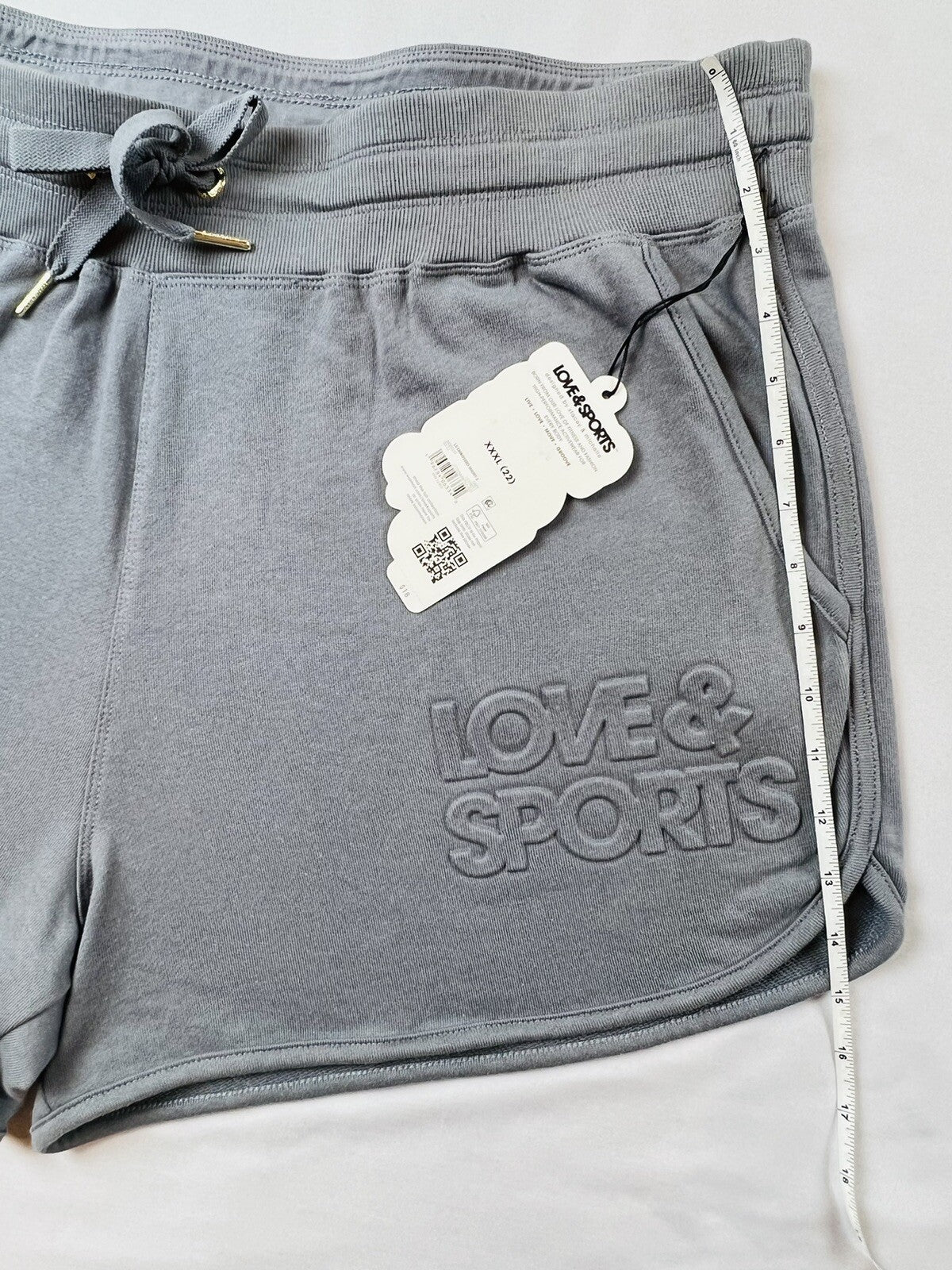 Love & Sports Women's Mid Rise High Performance Shorts SZ 3XL