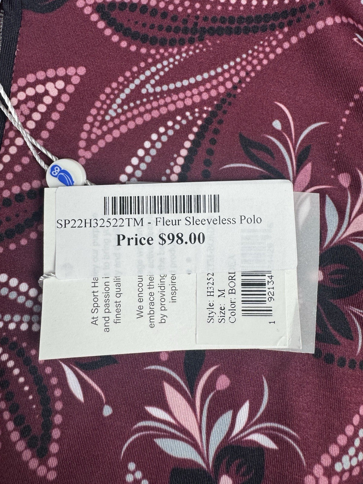 Sport Haley Women's Golf Shirt Sz M (B.174)