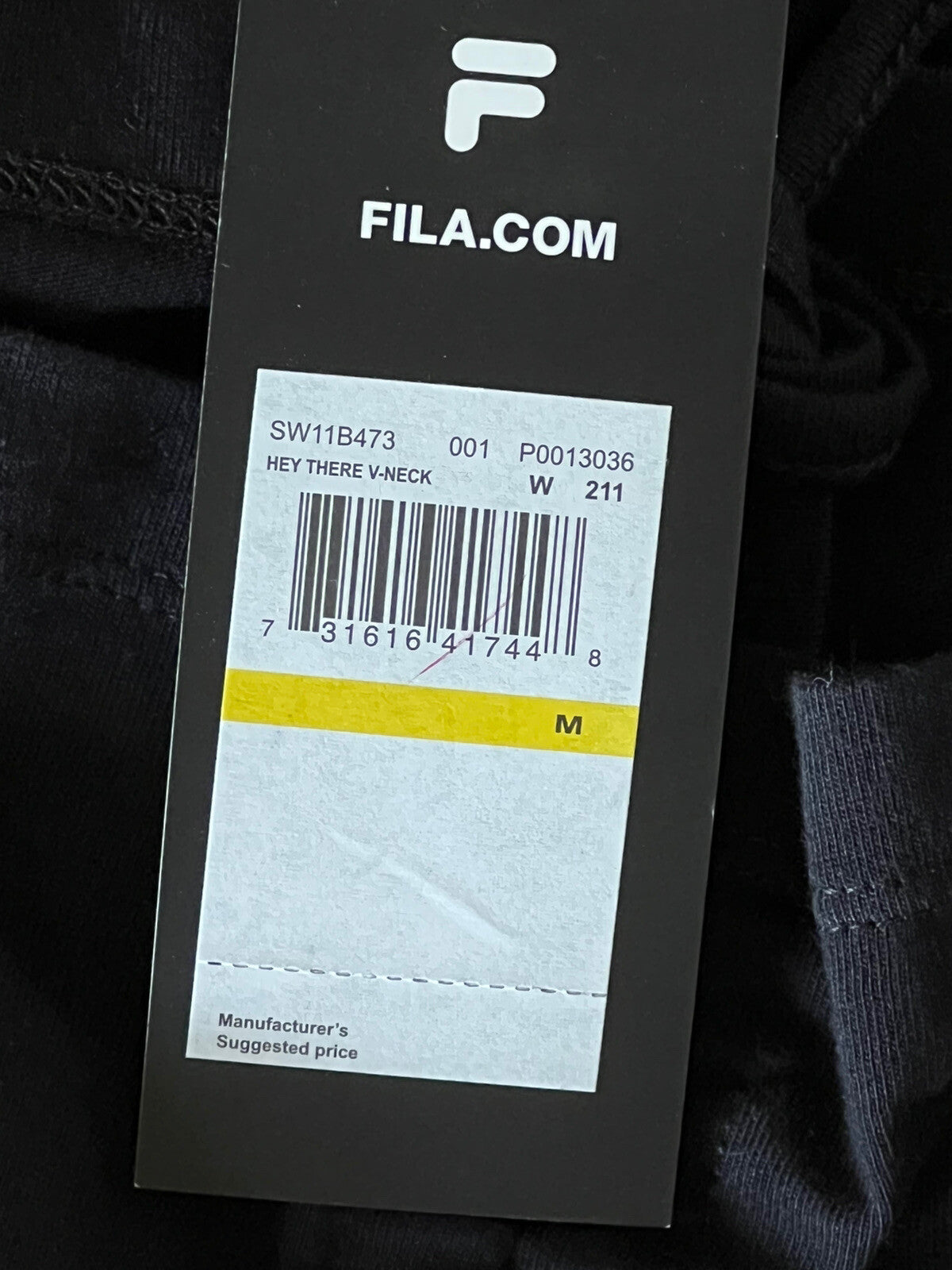 FILA Top Women's Shirt Black Sz M (16)