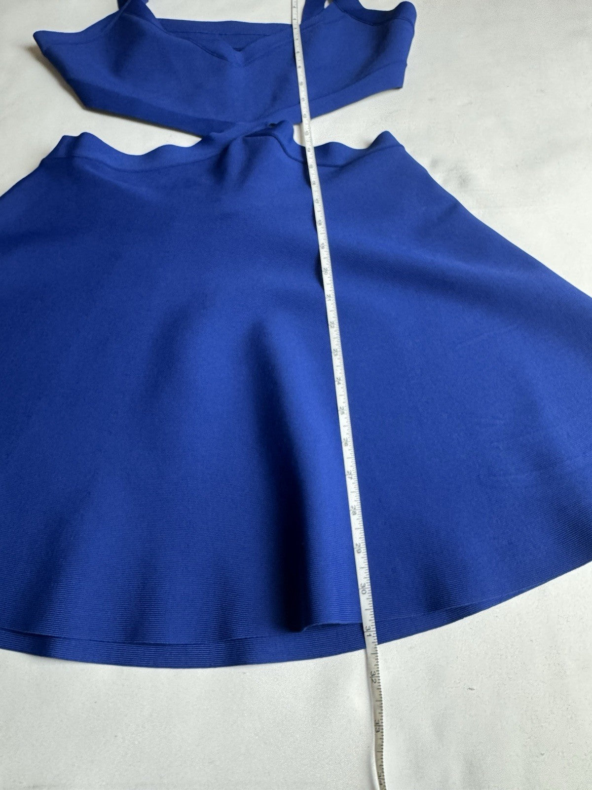 $298 BCBG New York Women's Royal Blue Elyzabeth Dress Sz L (B.168)