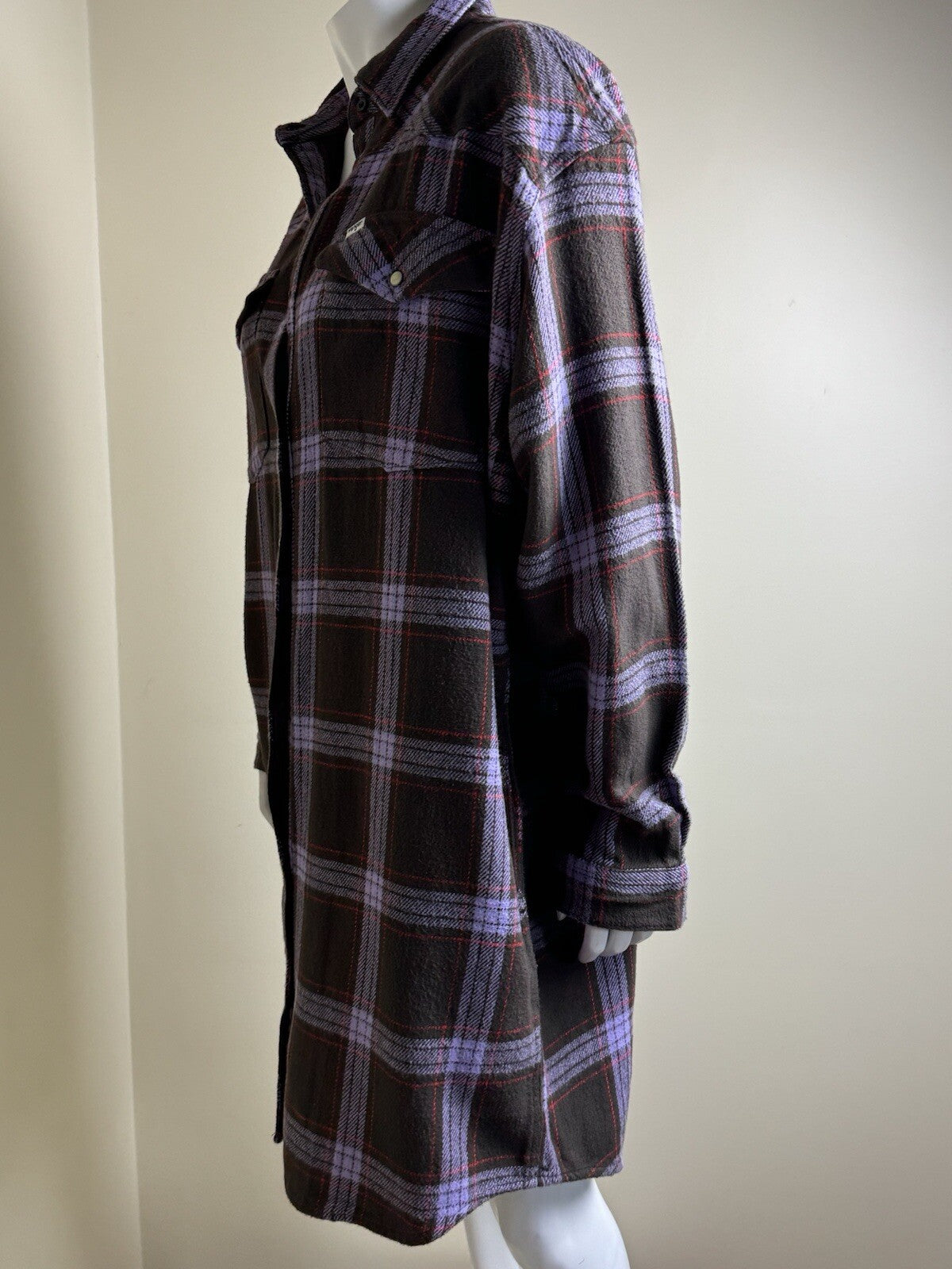 Wrangler Women's Plaid Print Long Sleeve Western Dress Sz S. (B.99)