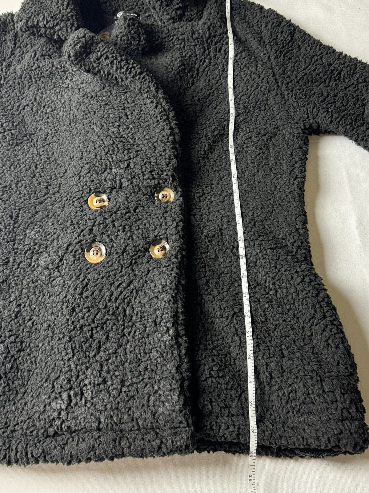 PRETTY GARDEN Terry Bear Jacket Women’s Black Sz M. (B.98)