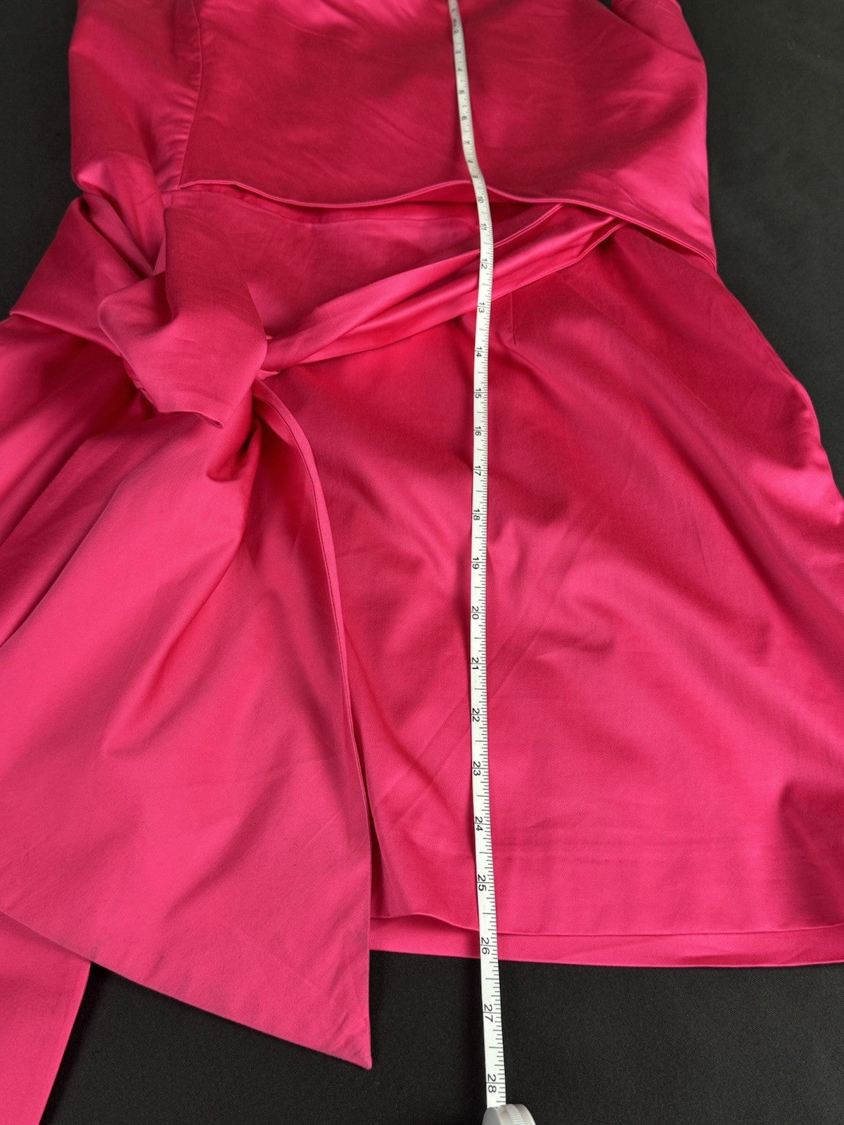 $158 FRENCH CONNECTION Hot Pink Strapless Dress Sz 10. (B.082)