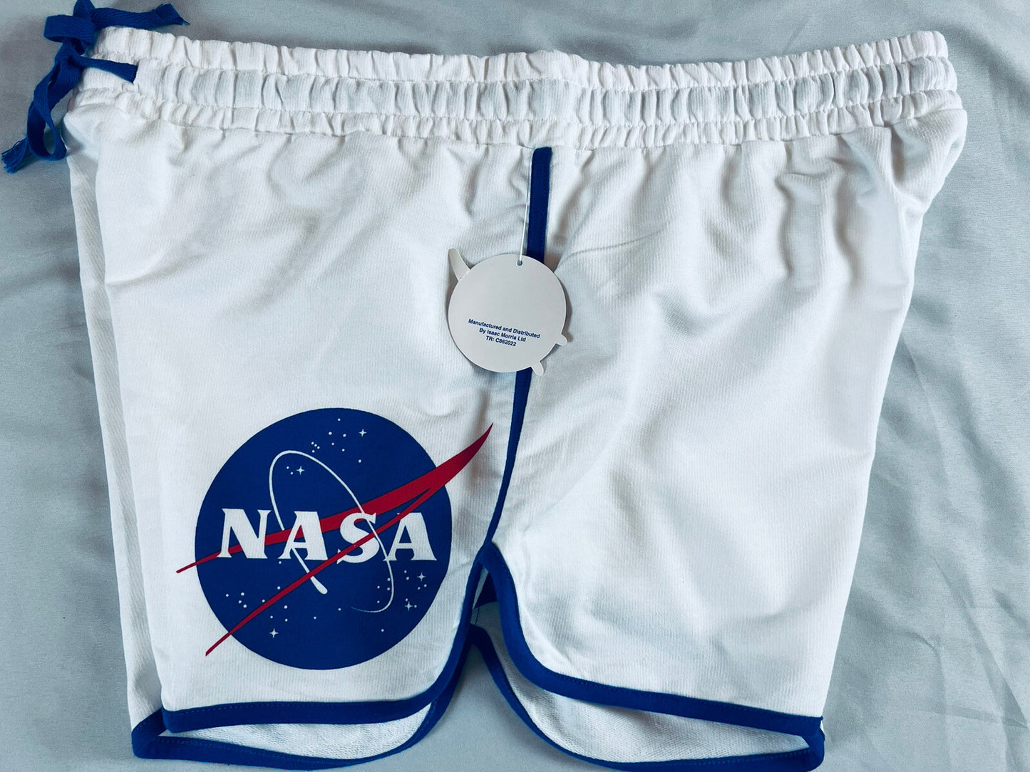 NASA Logo Constellations~white Knit Shorts~Womens Sz 3XL