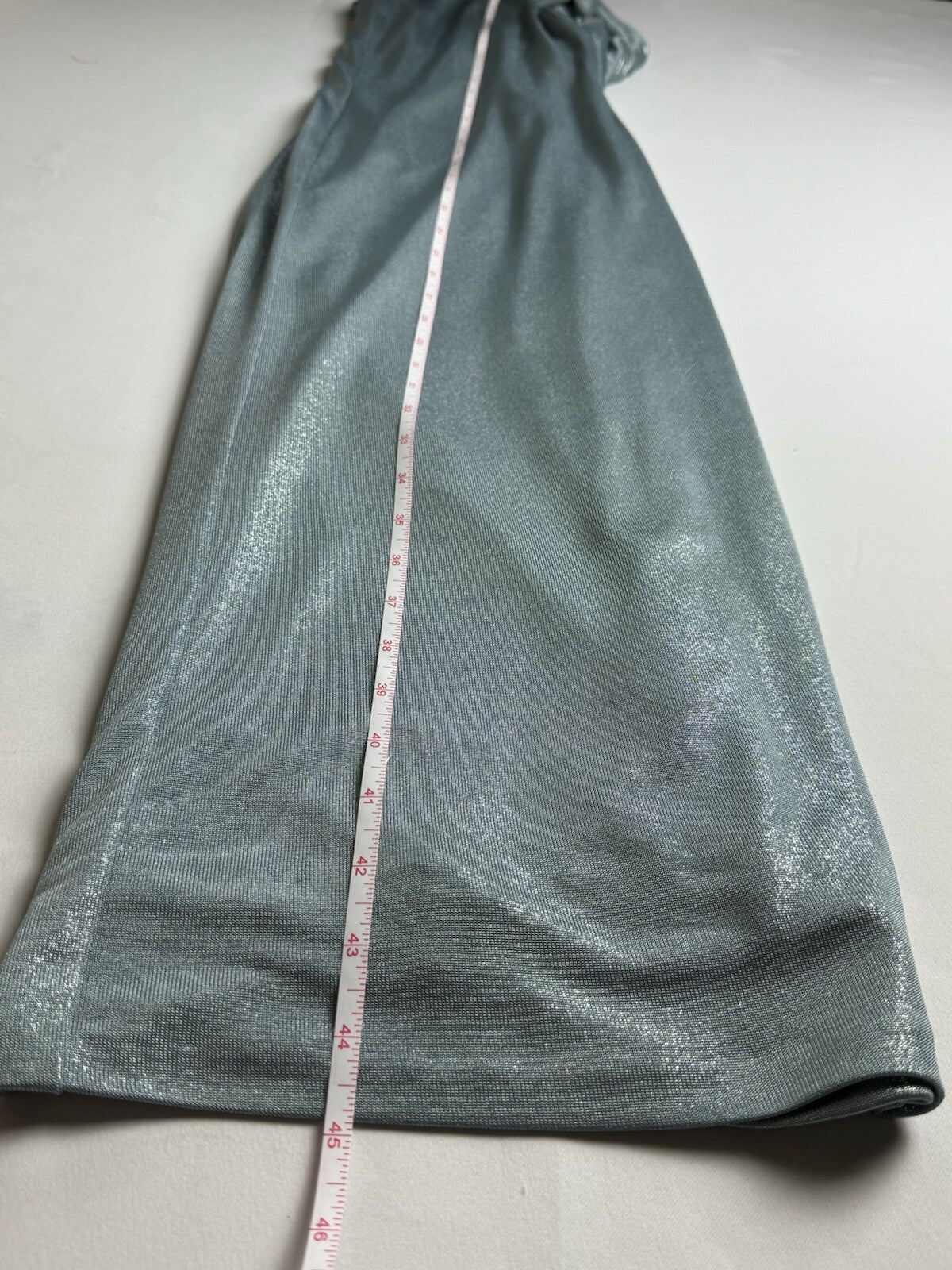 $195 Lauren Ralph Lauren Sleeveless Glitter Green Dress Size 12. (B.64)