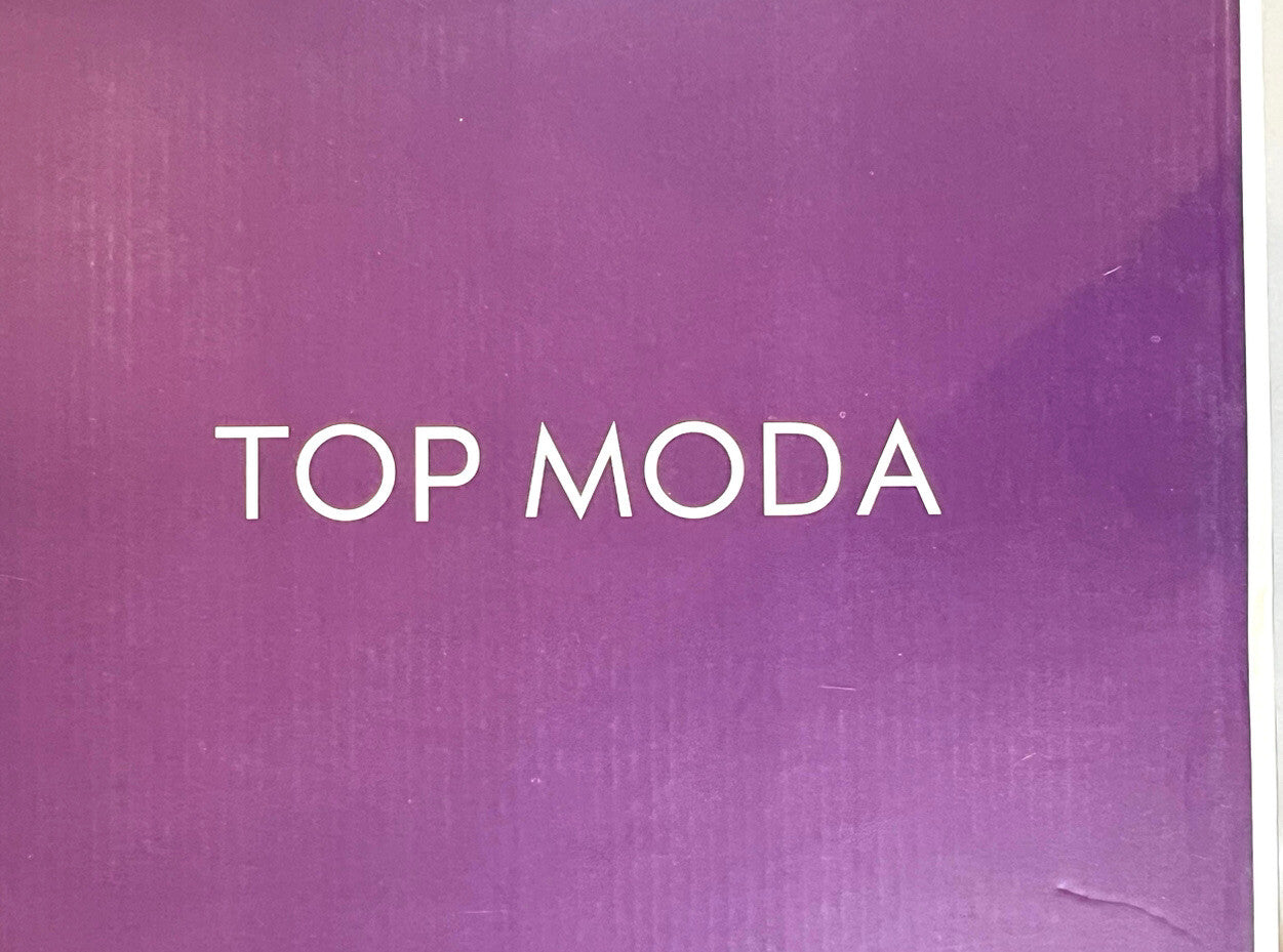 TOP Moda Women’s Black High Faux Leather Boots Sz 8