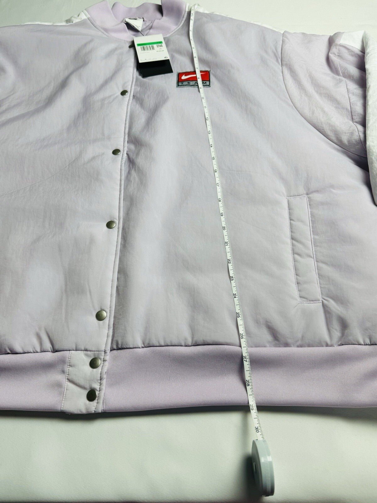 NIKE sportswear Womens bomber jacket Nike Logo Size XL Purple