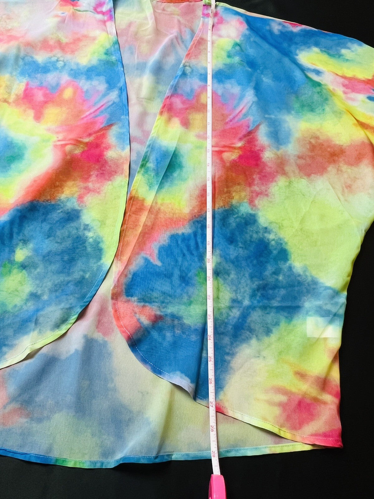 Women’s short sleeve cover up Size L Multicolor (8)