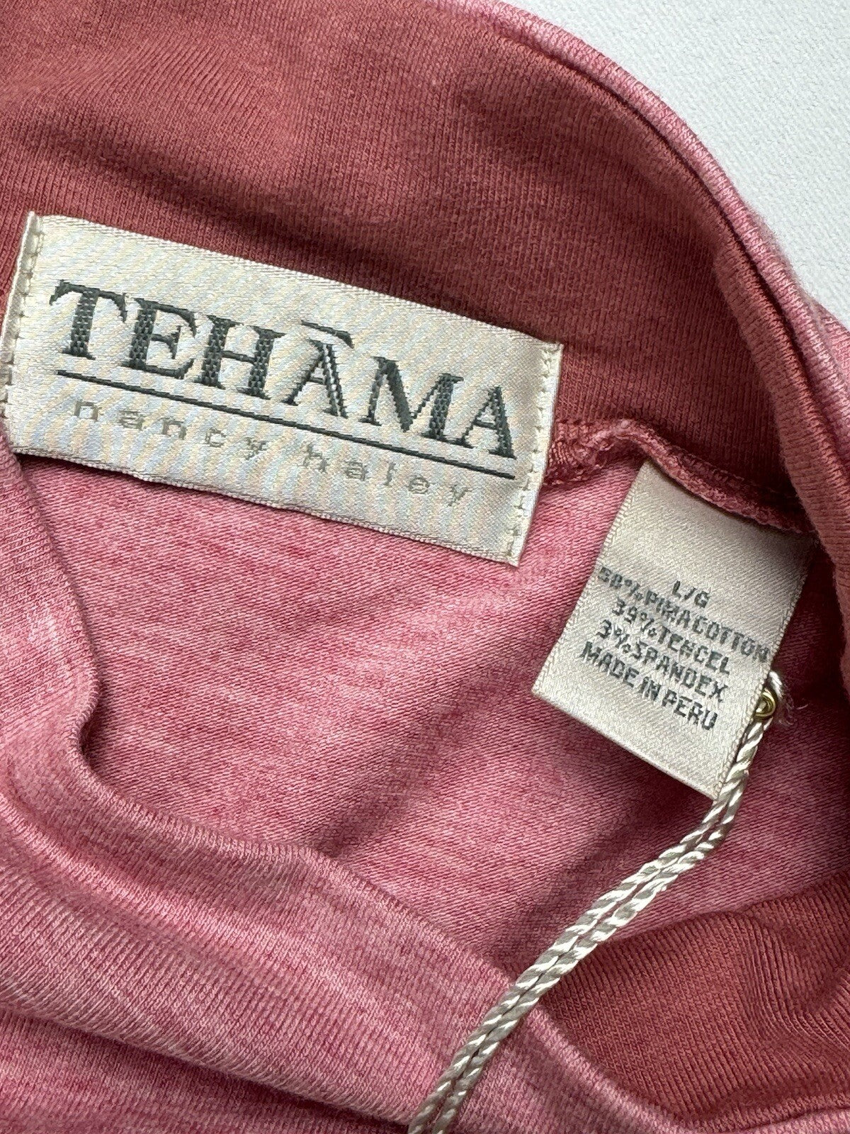 TEHAMA Women’s Rose Mock Neck Sweatshirt Sz L. (B.96)