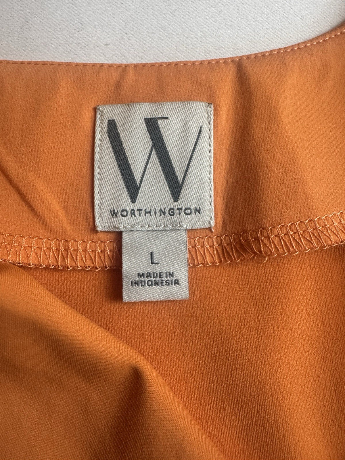 $80 Worthington Women’s Orange Bodycon DRESS Size L. (B.164)