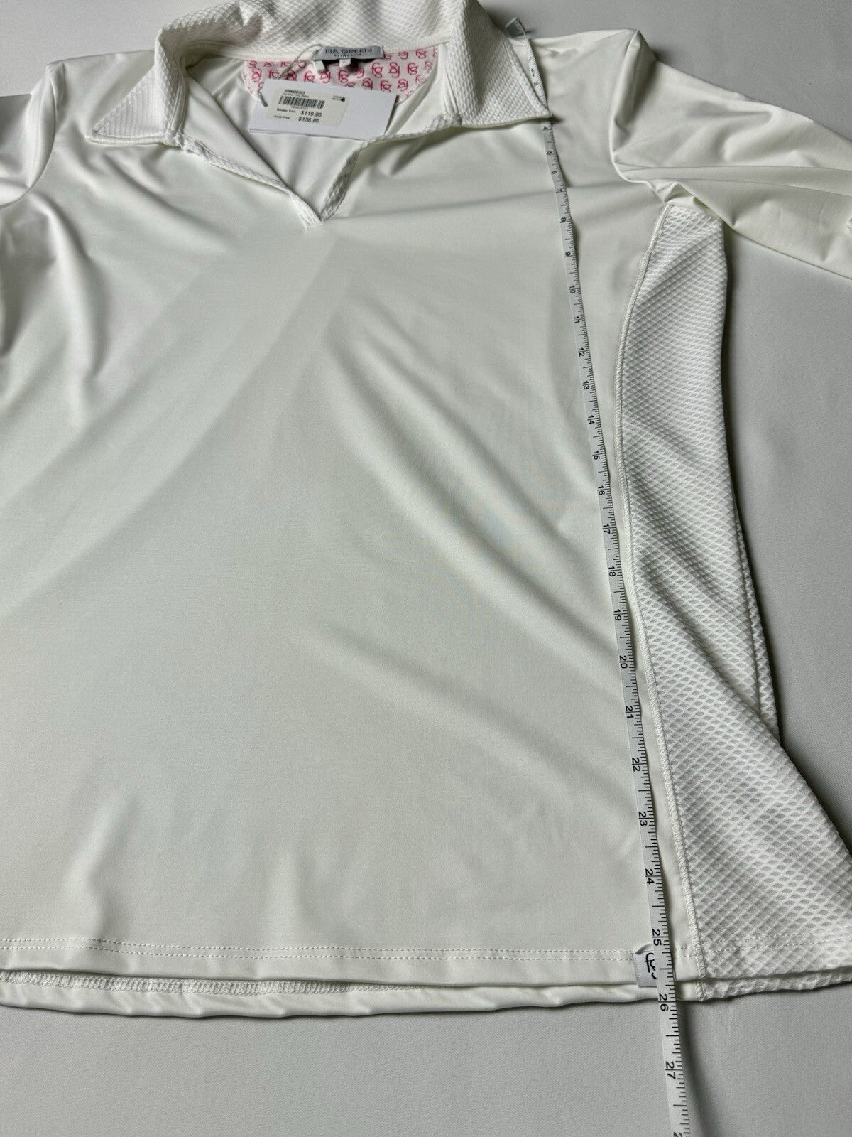 FIA Green California Women’s Top Sz L Golf Shirt. (B.95)