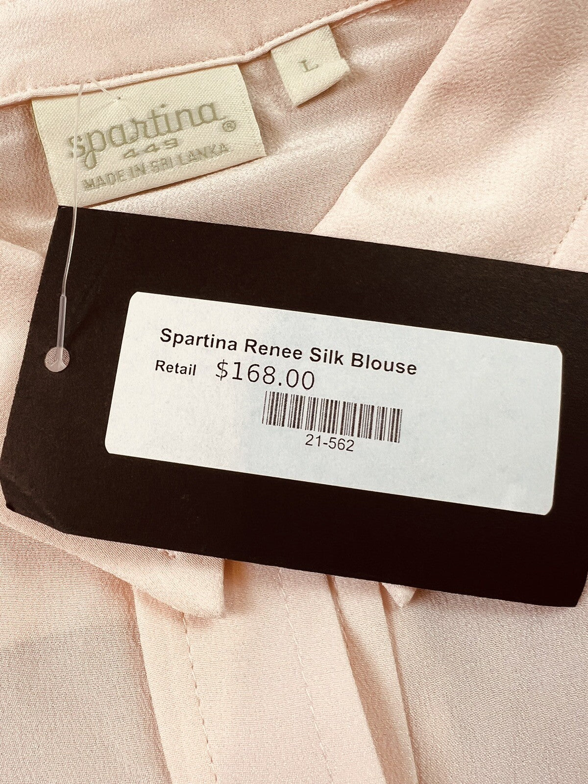 Spartina 449 Women’s Sz XL Golf Long Sleeve Shirt Silk Blouse Pink