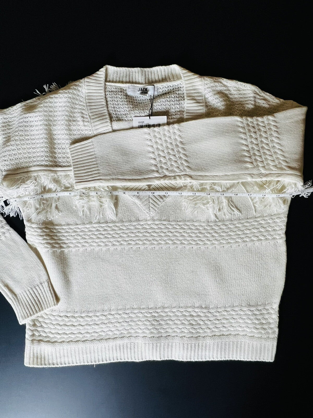Jack BB Dakota Women’s Knit Fringe Sweater Sz XS Boho Top