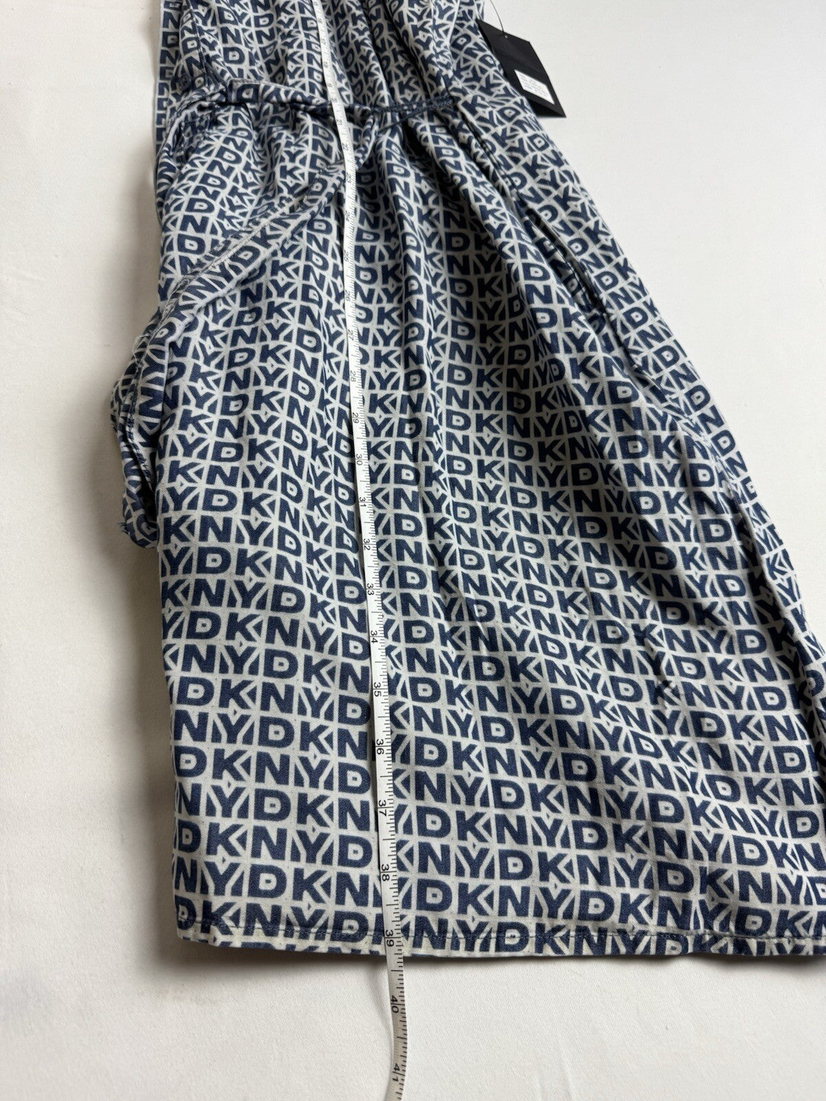 $129 DKNY Women’s Denim Print Dress Sz 20W. (B.134)