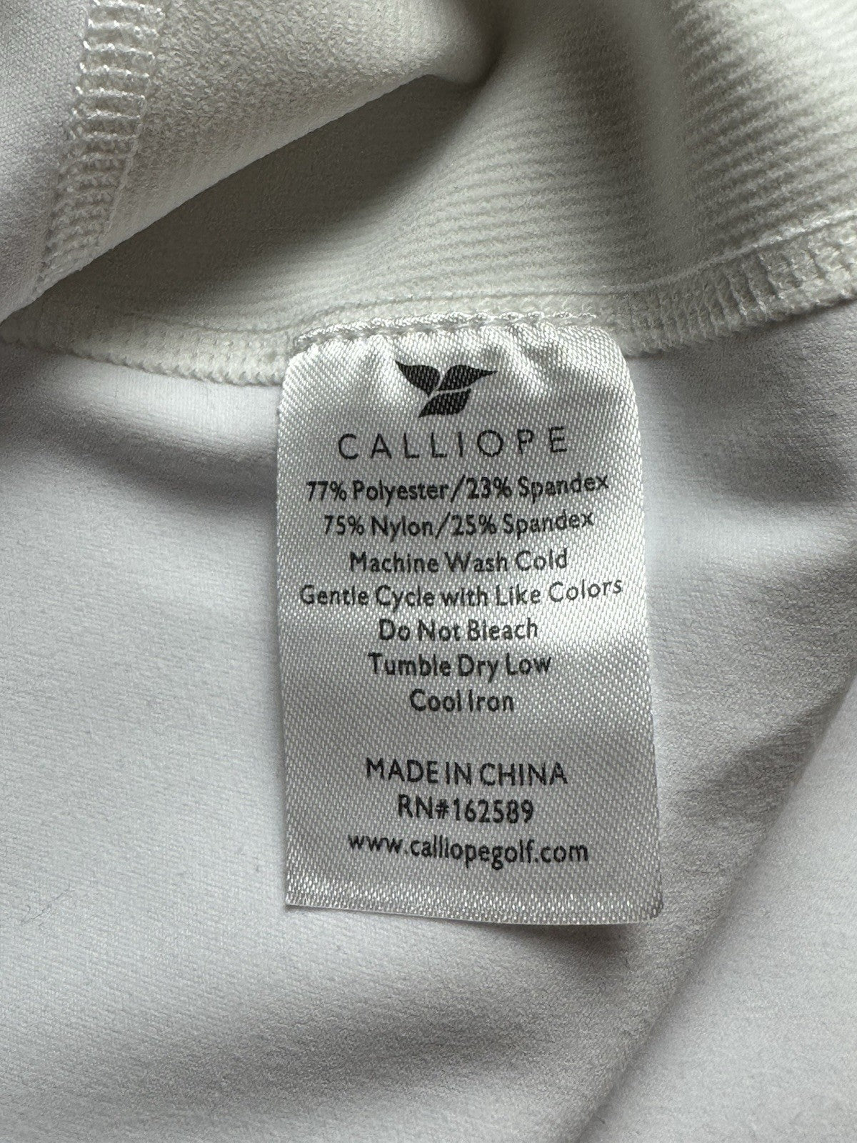 Calliope Women's Full Zip Vest Ivory Size M. (B.070)