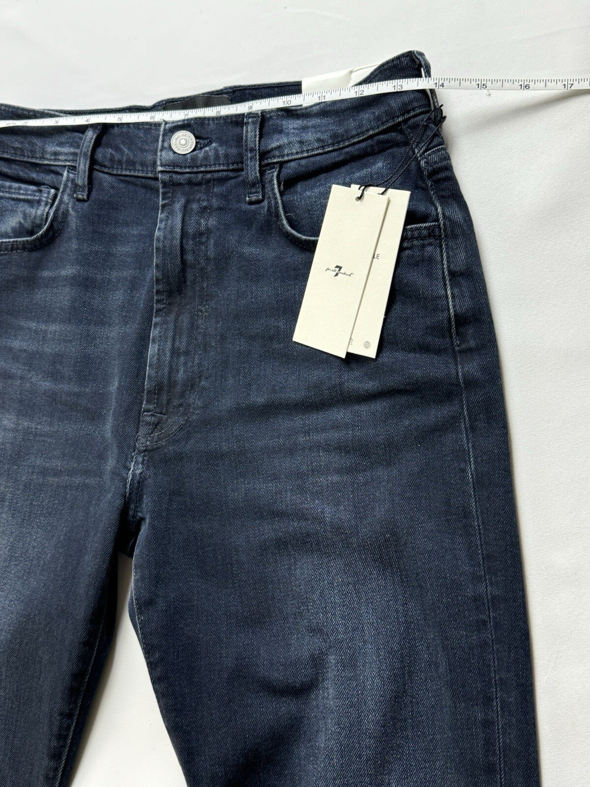 $228 7 for all Mankind Jeans Women’s Black Sz 28 (B.94)