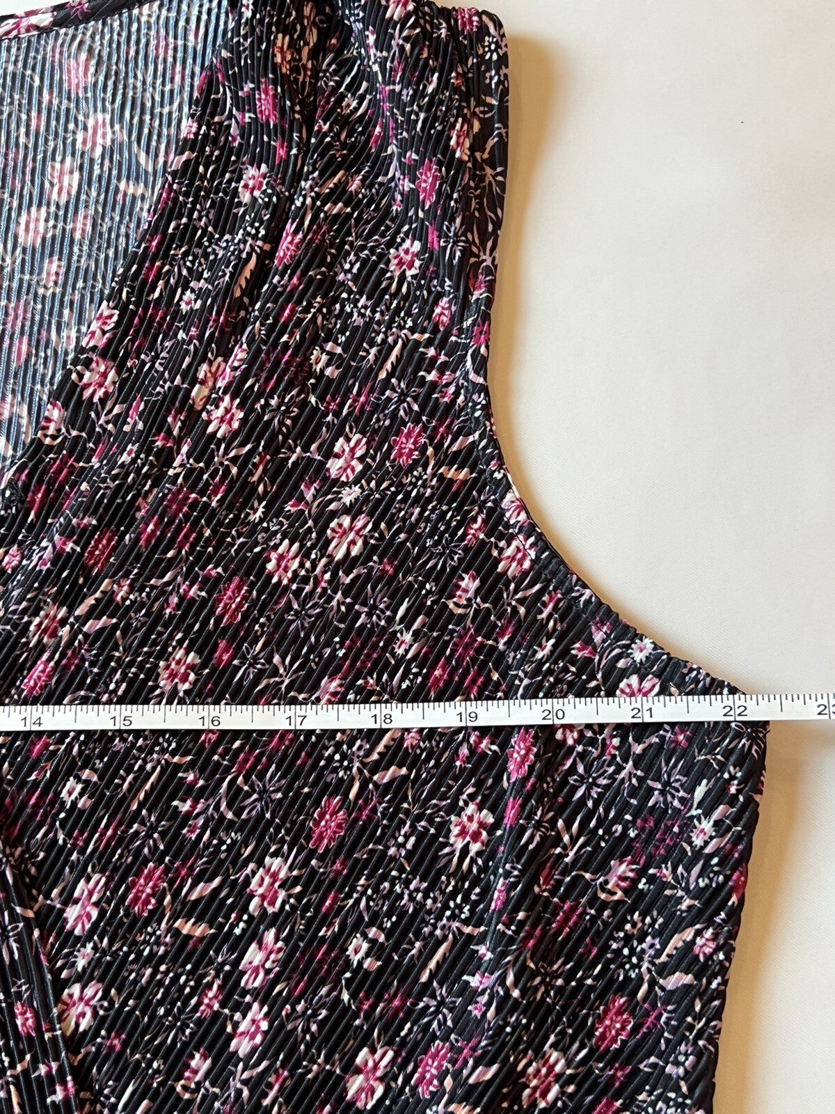 Bobeau Women's Blouse Floral Sleeveless Top Size L (9)