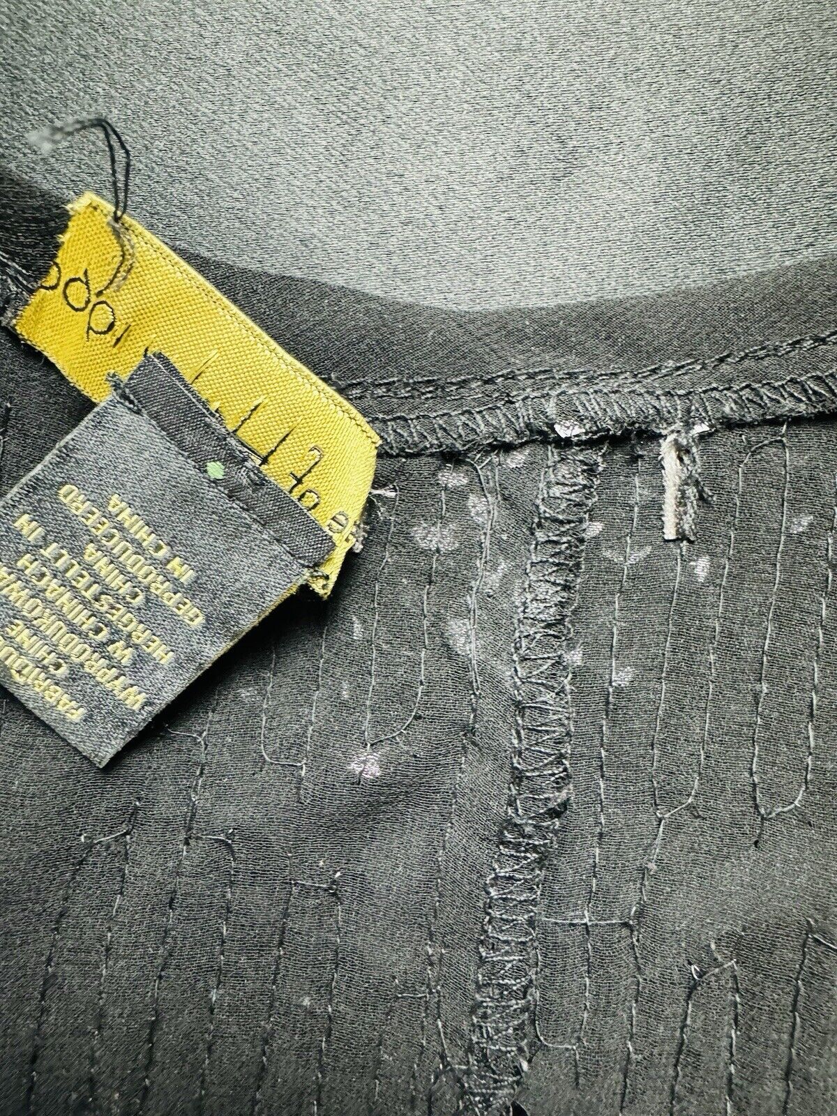 House of Harlow 1960 Tank Top Size L Sequined Black (B.84)