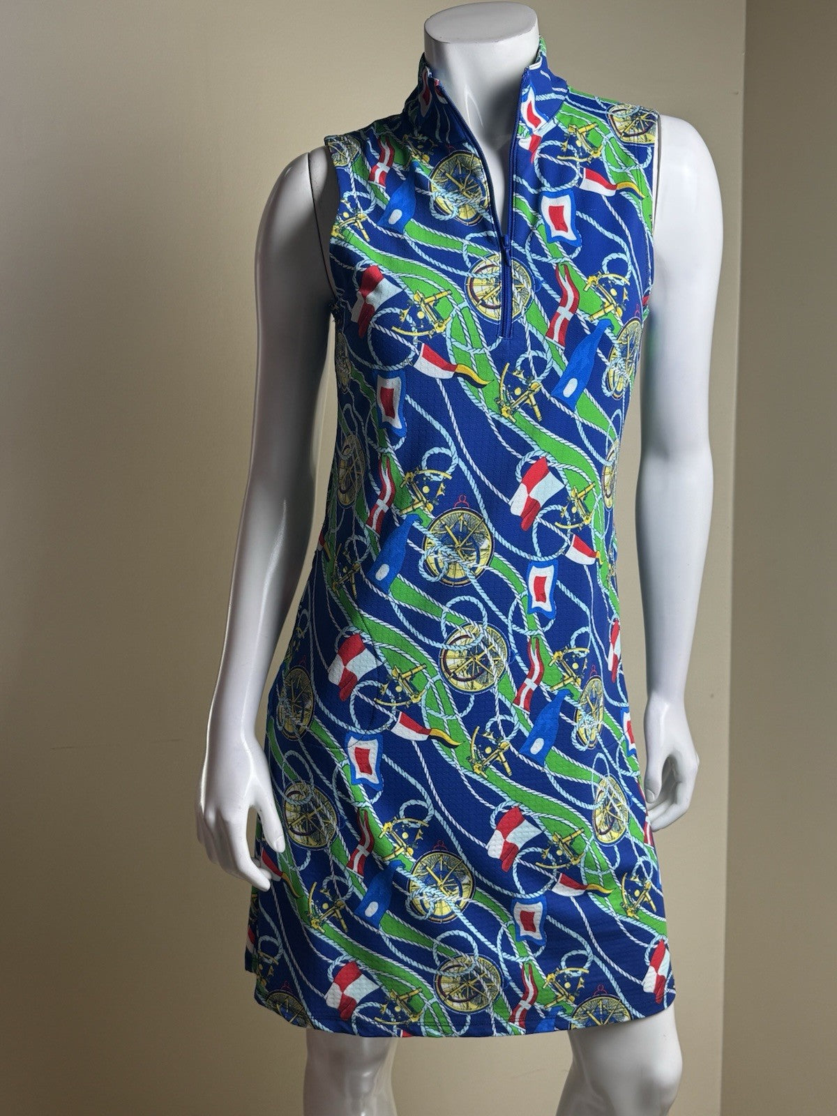 $128 G Lifestyle Women’s Mock Neck Sleeveless Dress Sz S (B.173)