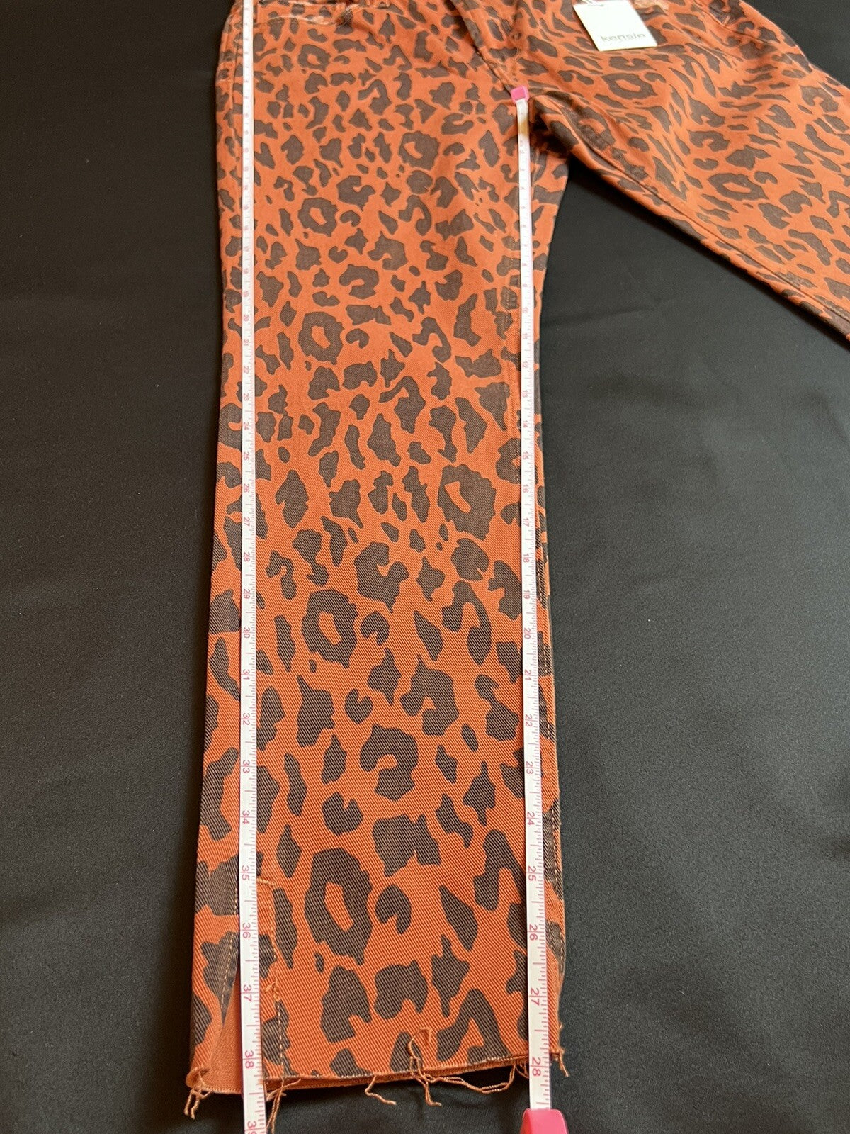 Kensie Vintage Luxe The Ultimate High Rise Skinny Leopard Jeans Size 8/29