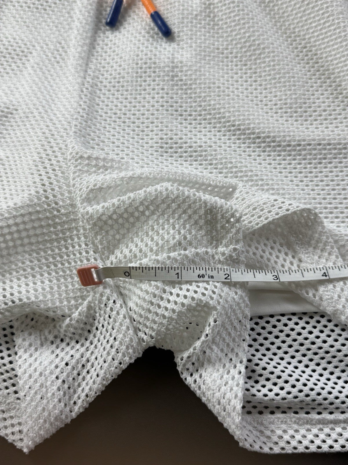 $49 Tommy Hilfiger Sport Women’s Shorts White Mesh Sz L. (B.027)
