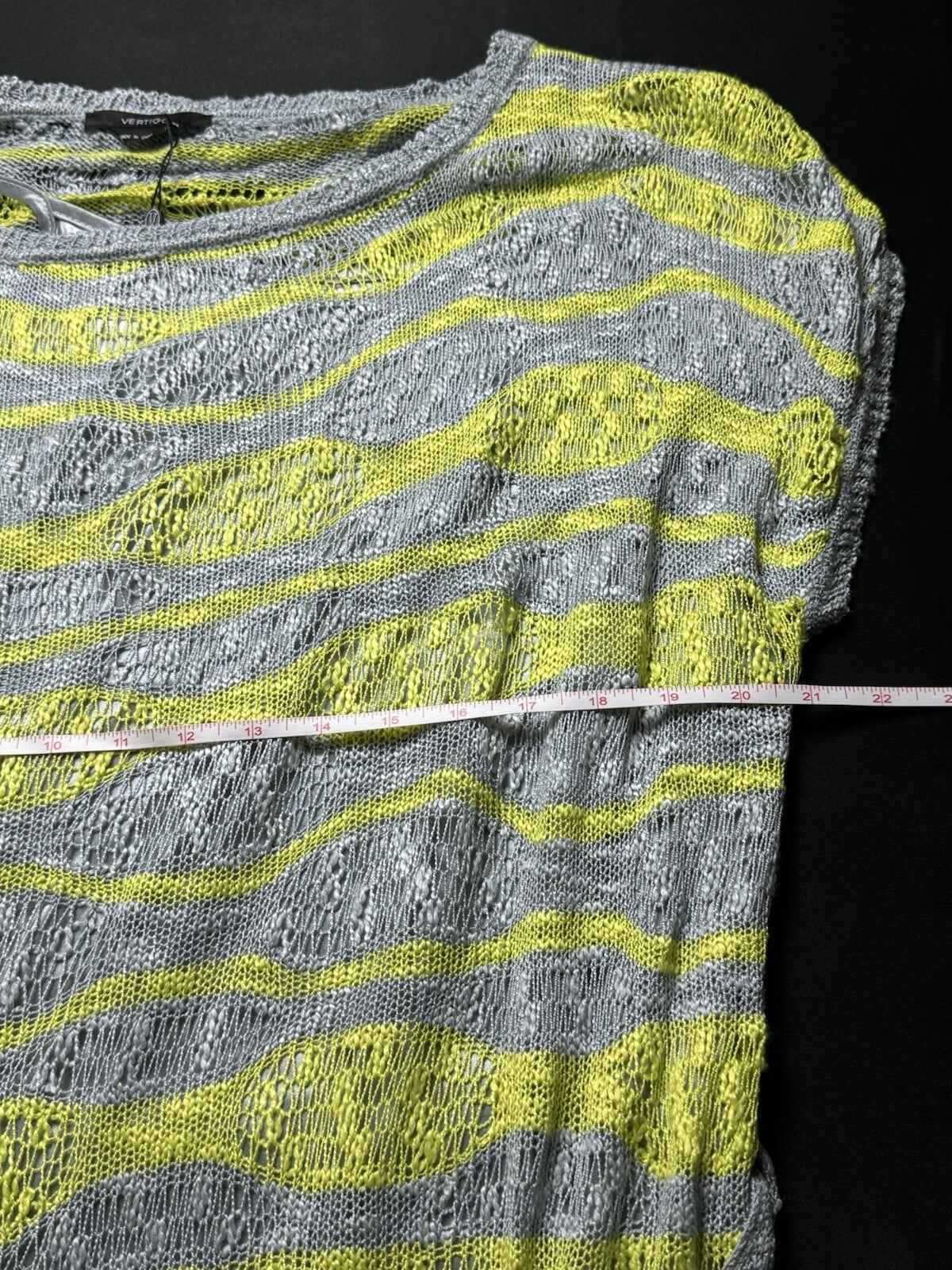$180 VERTIGO Crochet Shift Dress Lined Sz XL. (B.79)