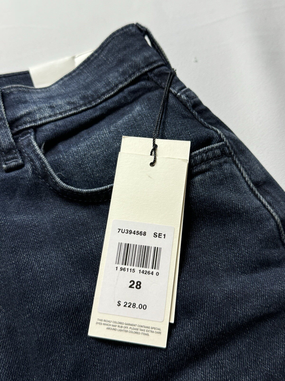 $228 7 for all Mankind Jeans Women’s Black Sz 28 (B.94)