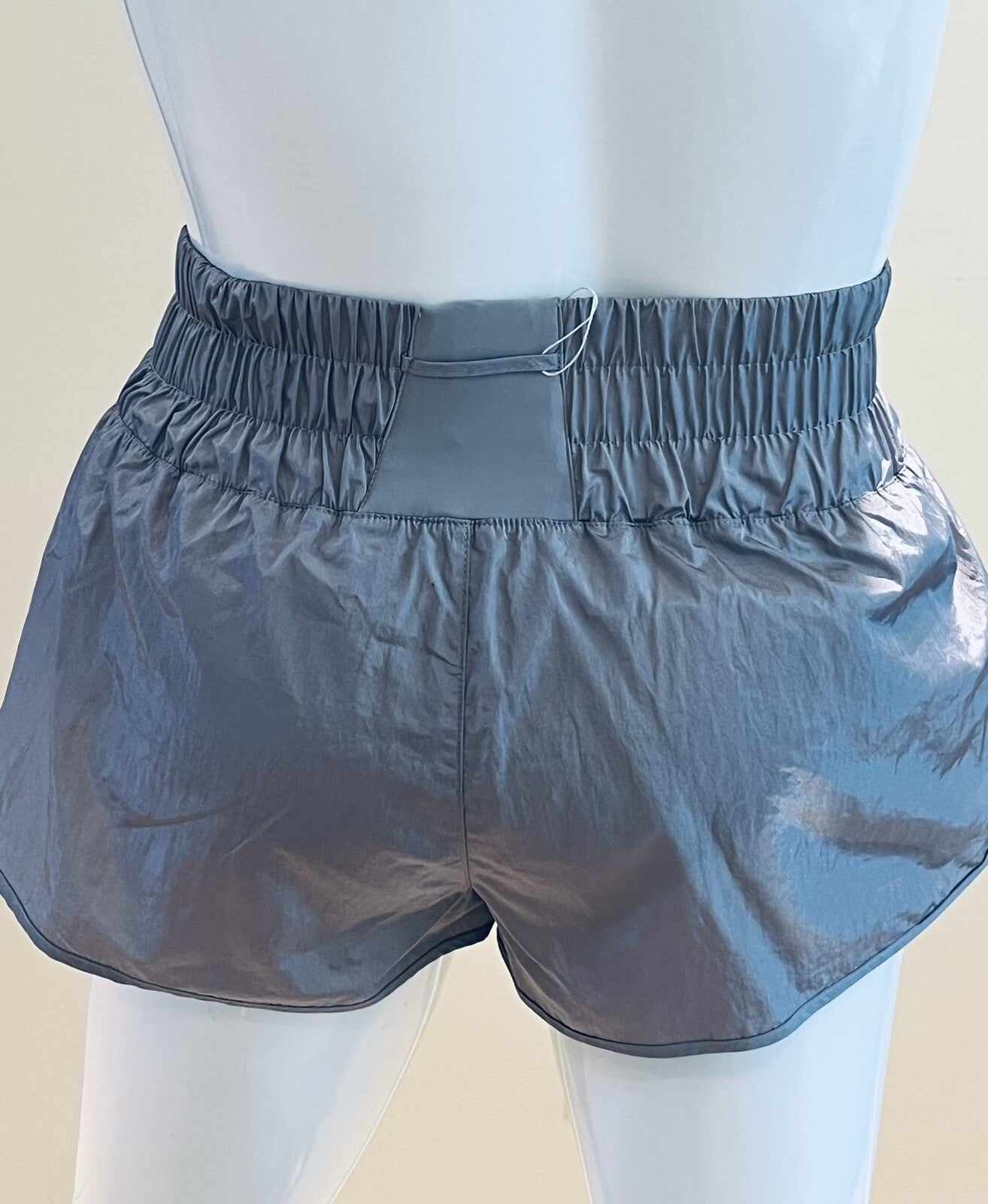 PemHea Shorts Women's Size XL Solid Gray Nylon