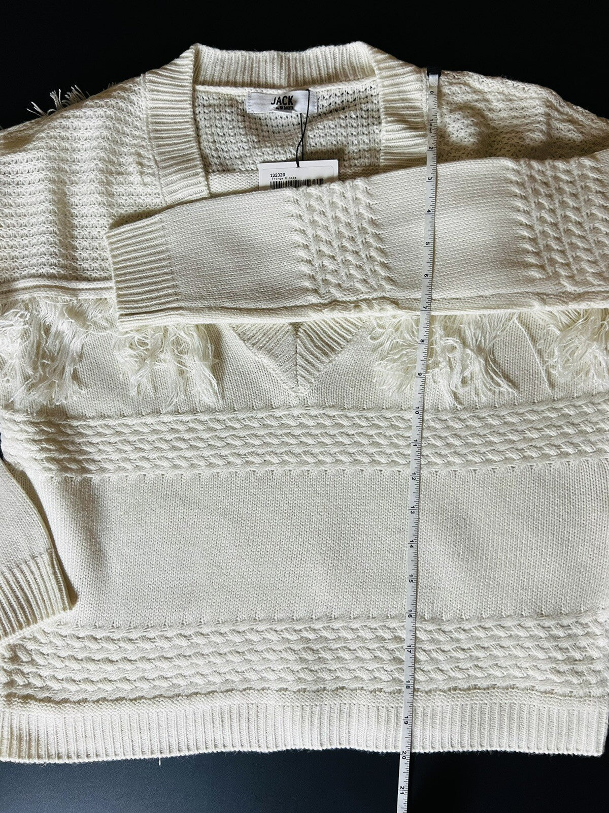 Jack BB Dakota Women’s Knit Fringe Sweater Sz XS Boho Top