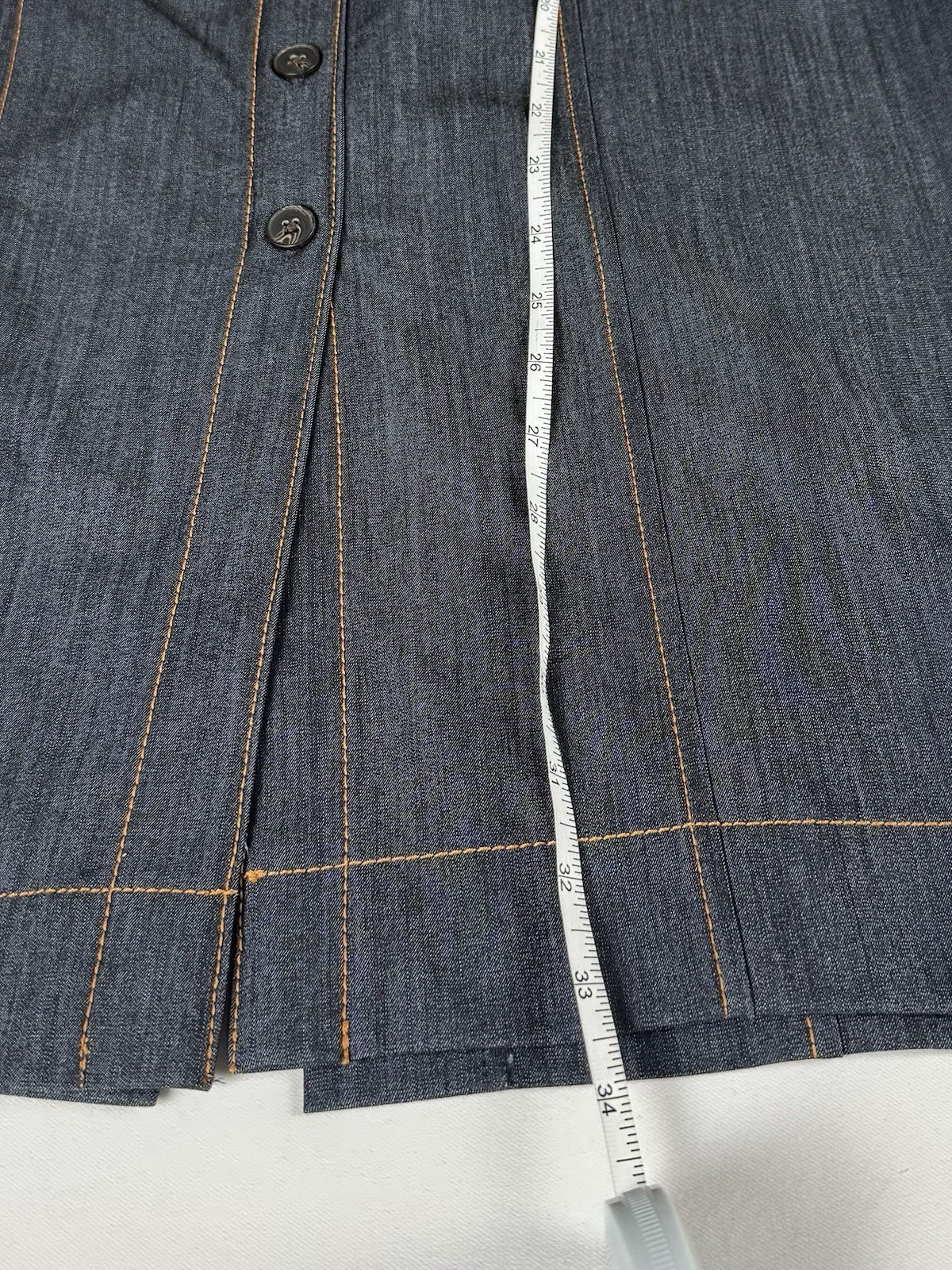 $139 Calvin Klein Blue Denim Dress Adjustable Sz 10P. (B.175)