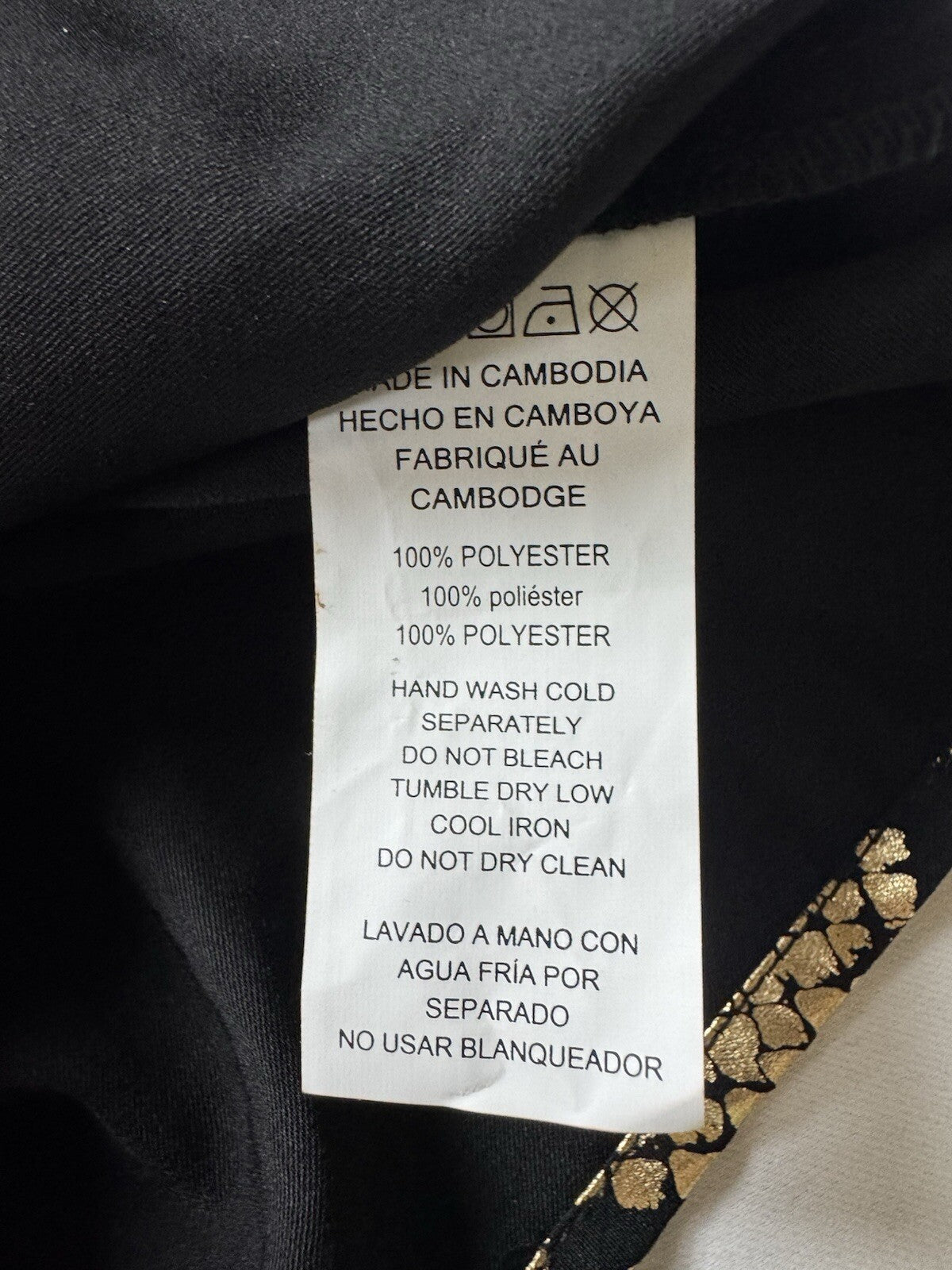 $155 Michael Kors Black Gold Dress Size S. (B.140)