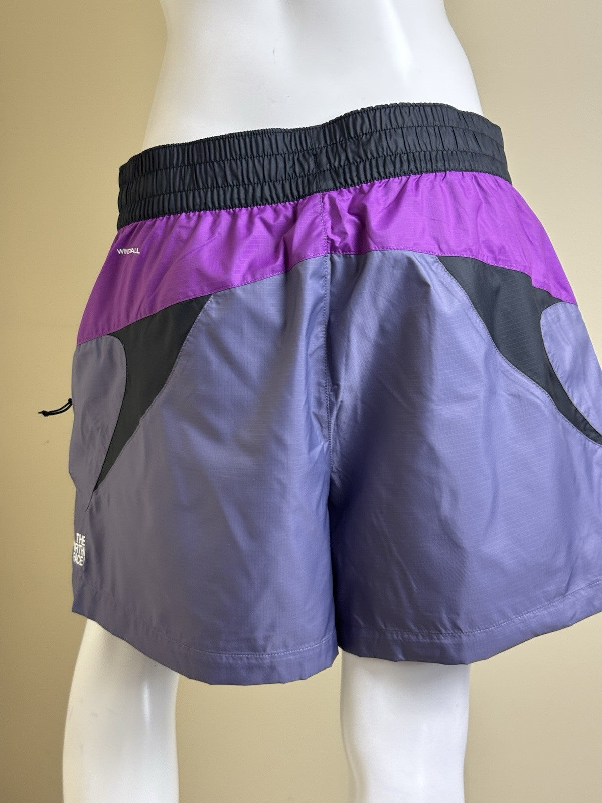 $80 The North Face Women's Sport Shorts Purple with Liner - Sz L. (B.156)