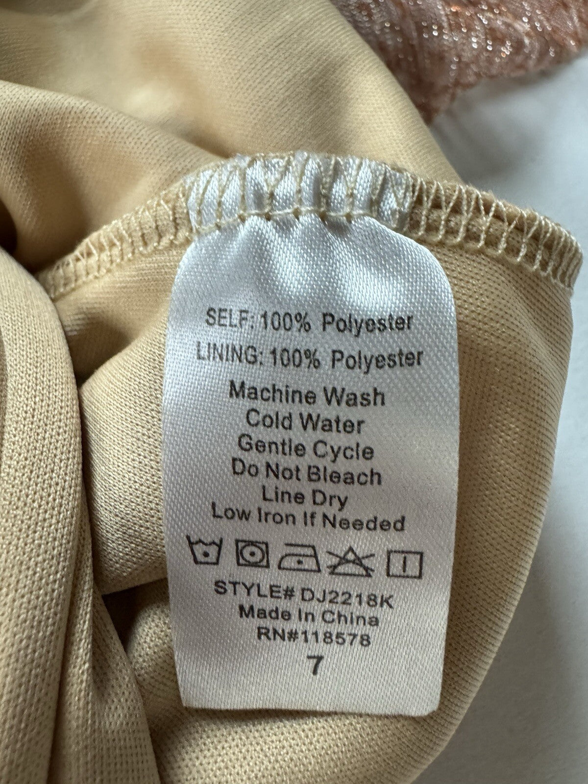 Haute Nites Women’s Long Ruffle Dress Size 7 (B.139)