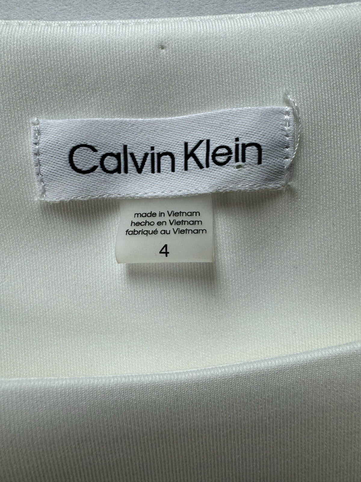 $149 Calvin Klein Women’s Black White Rhinestones Dress Sz 4. (B.140)