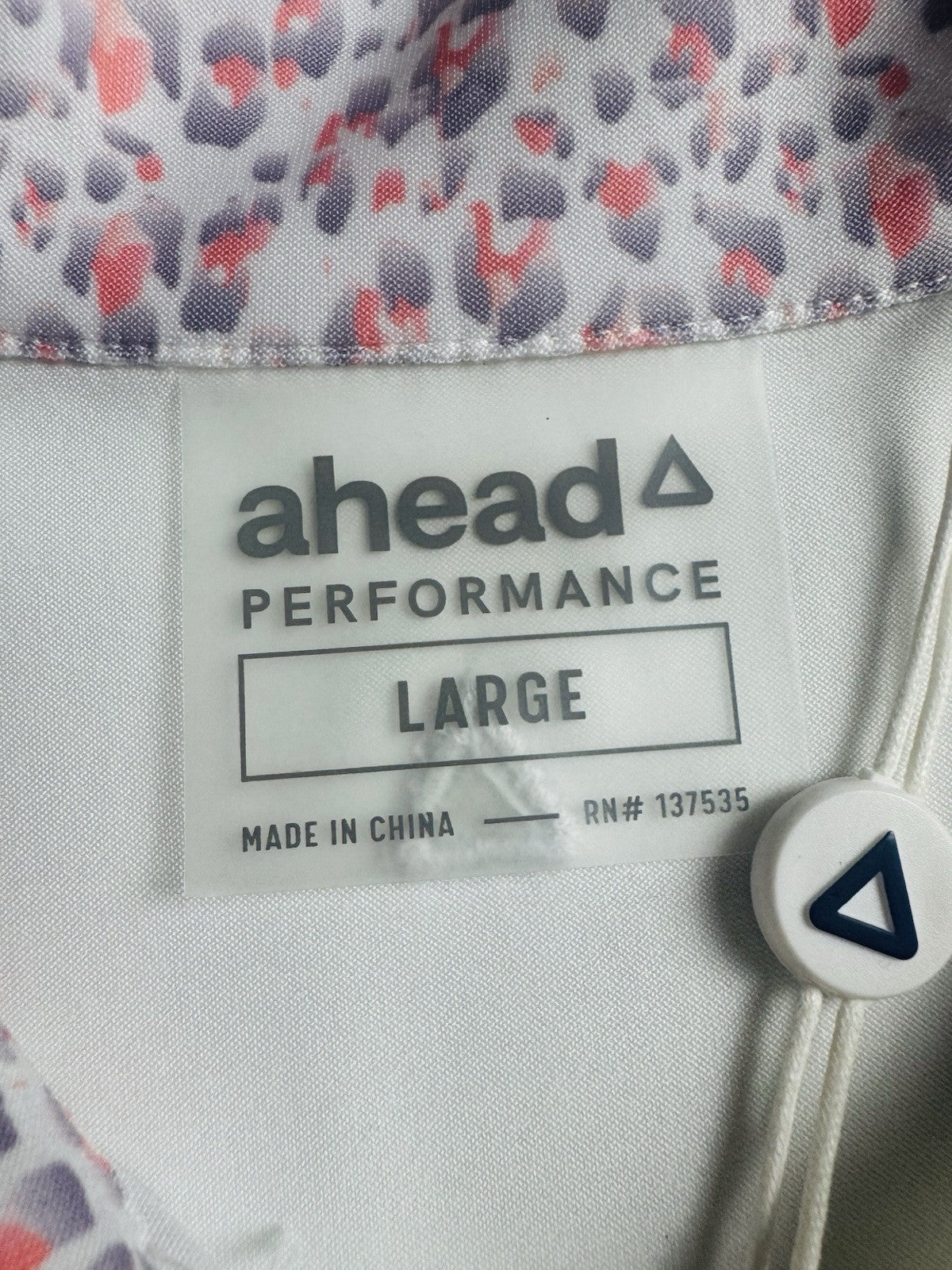 Ahead Performance Polo Golf Shirt Women’s Sz L. (B.124)