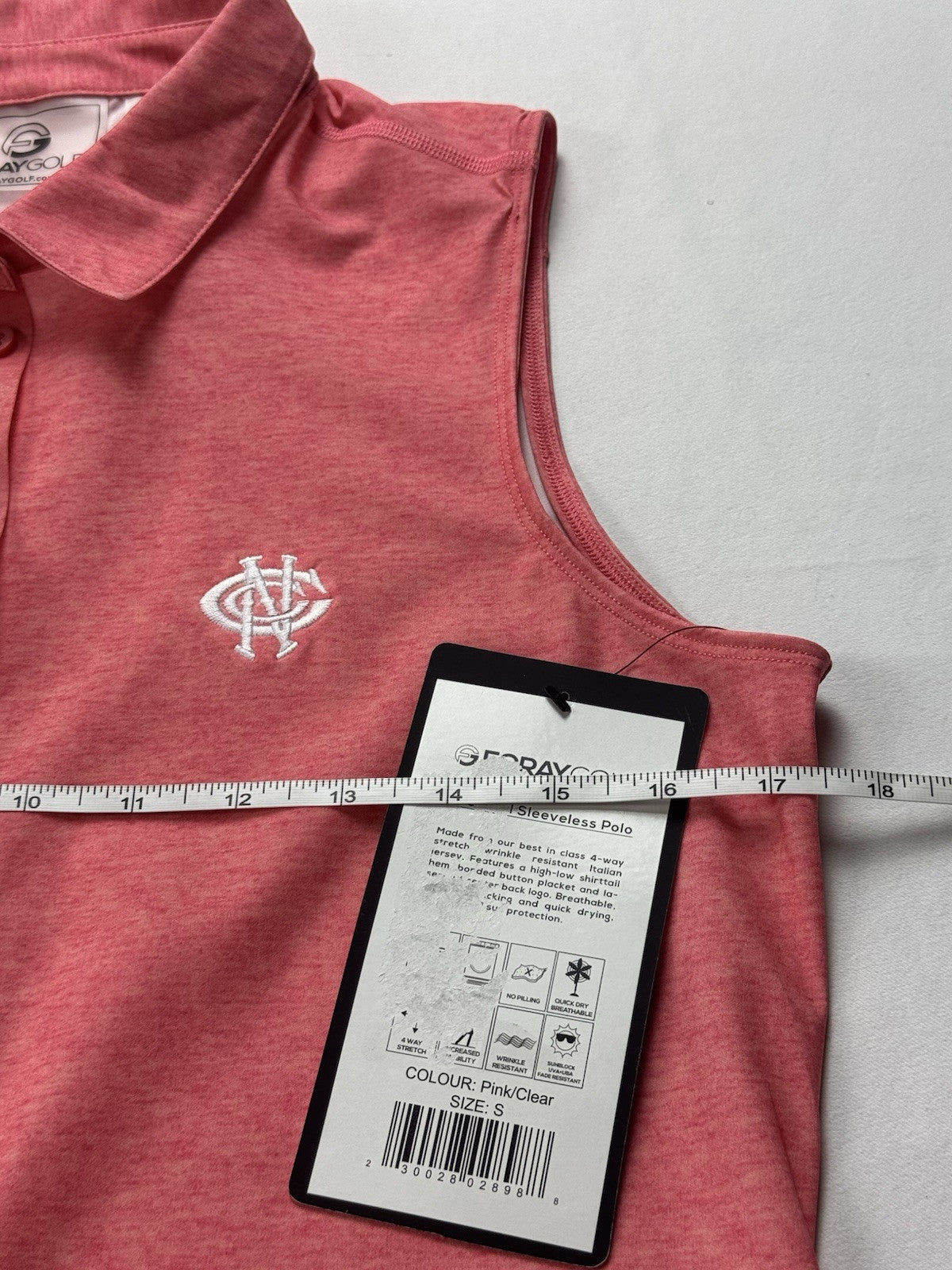 Foray Golf Womens Sleeveless Golf Polo Shirt. Sz S. (B.33)