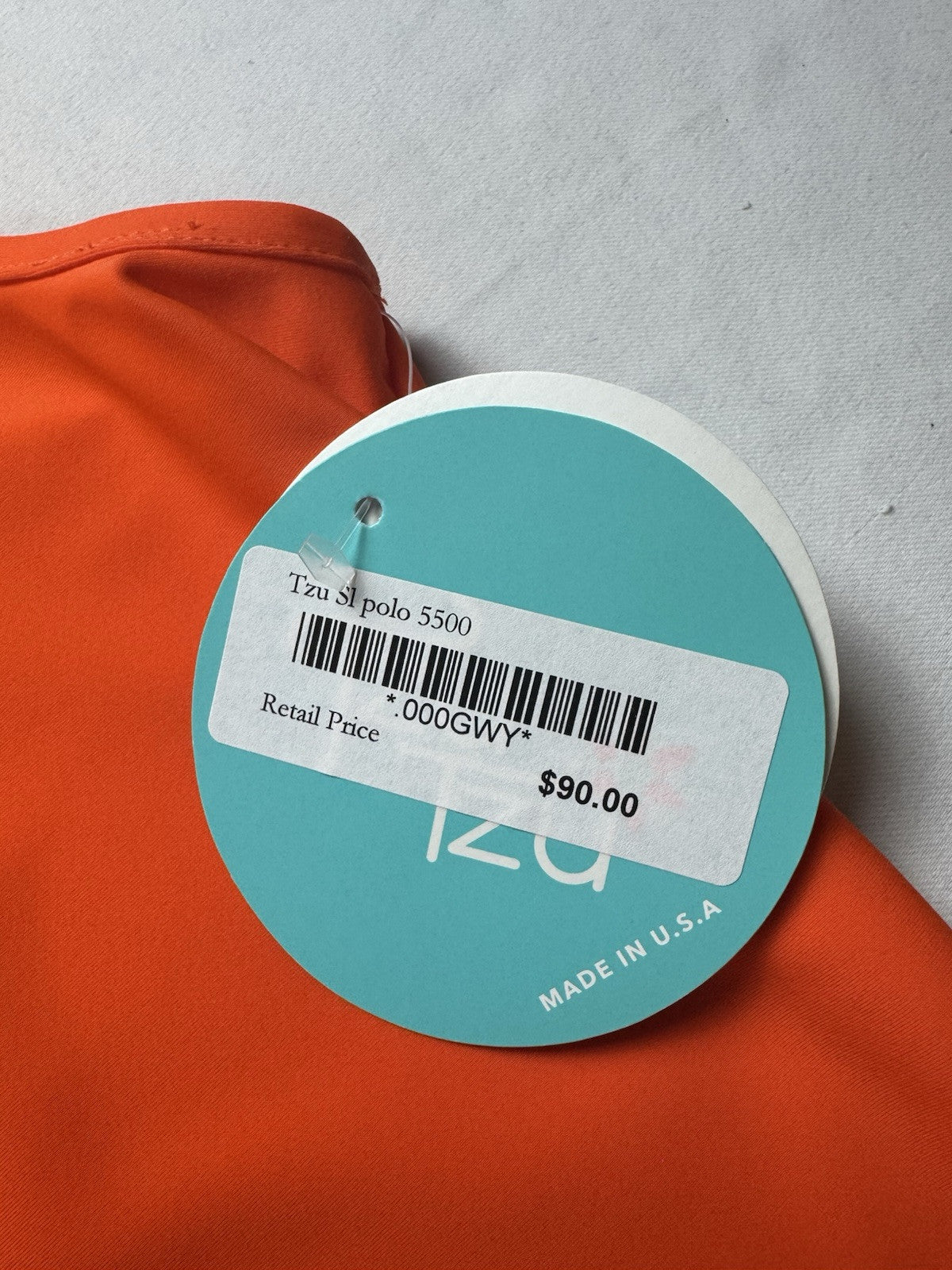 Tzu Tzu Women's Golf Top Bright Orange Sz S. (B.33)