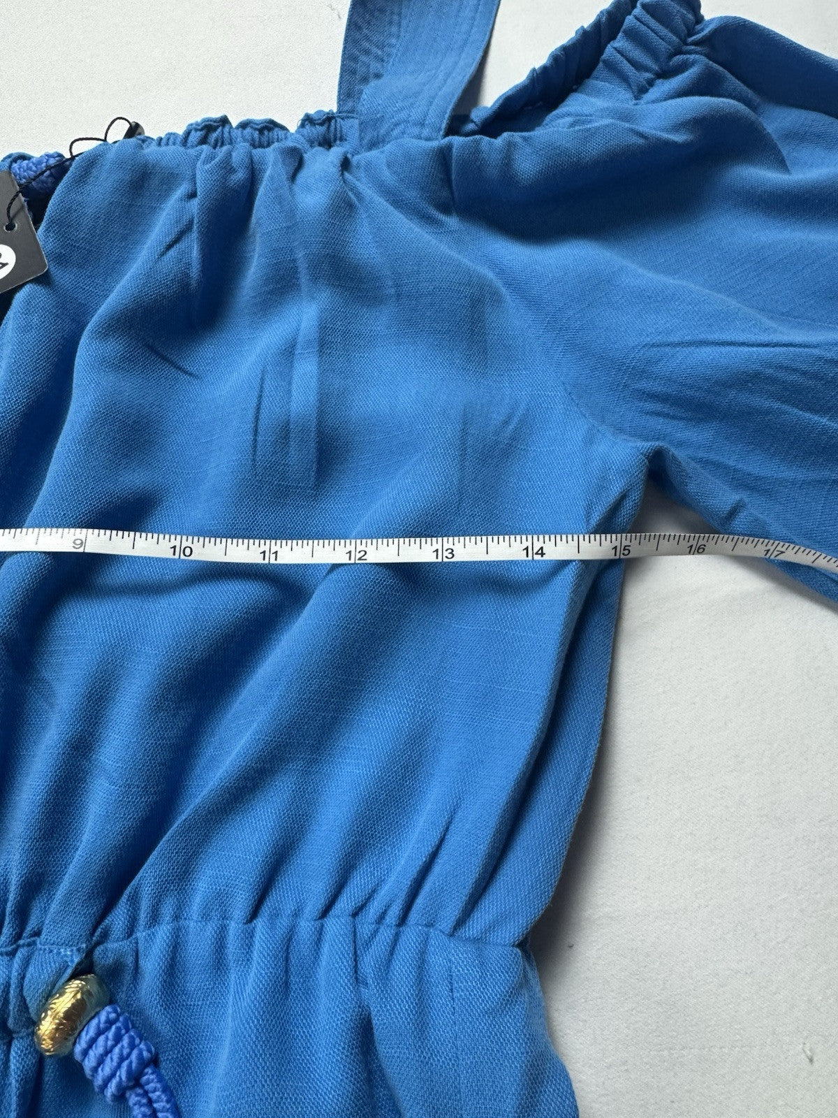 Vix Paula Hermanny Blue Long Dress Sz 6/40 (B.147)