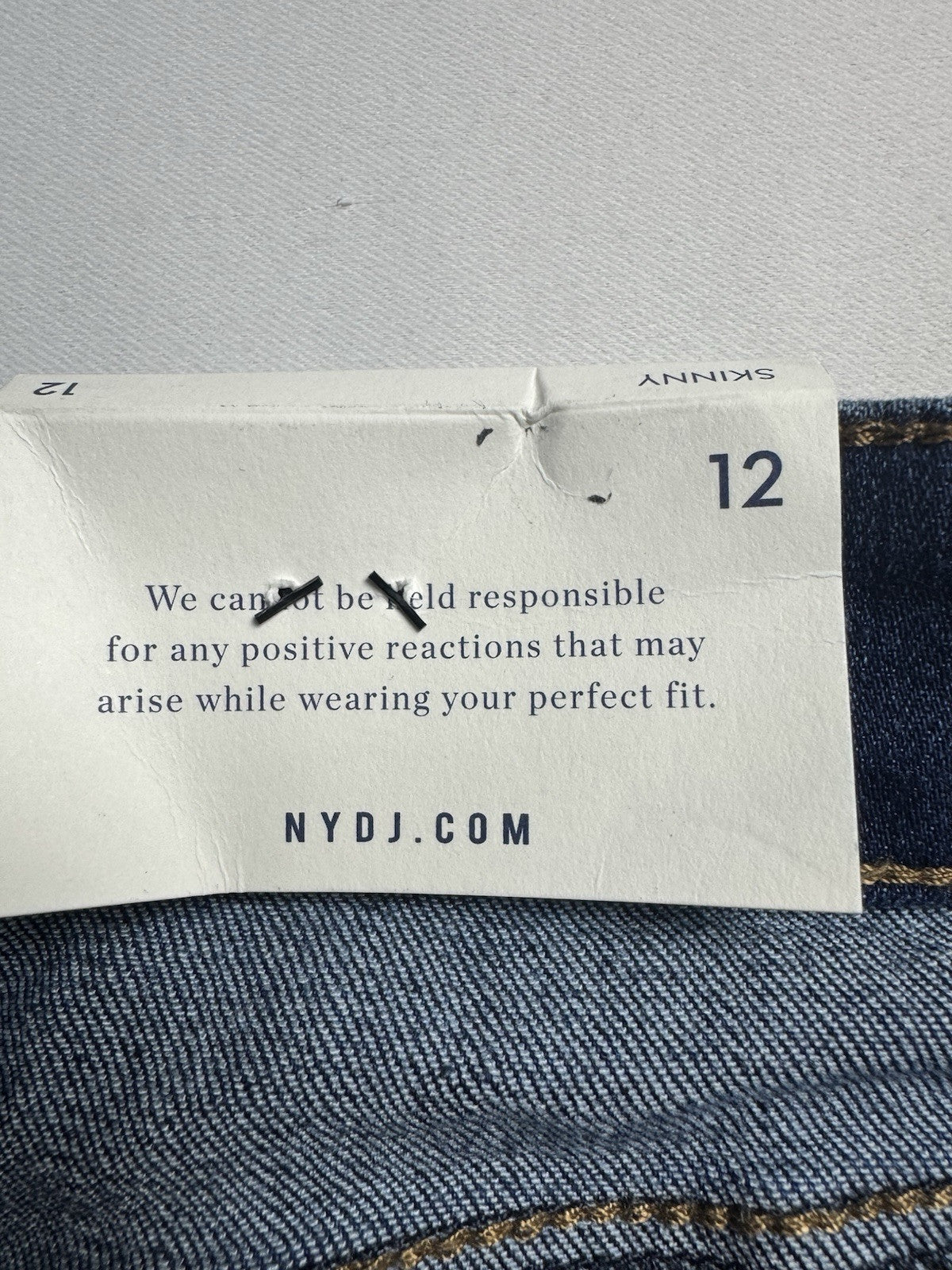 $99 NYDJ Jeans Womens Slim Stretch Jeans Sz 12. (B.124)
