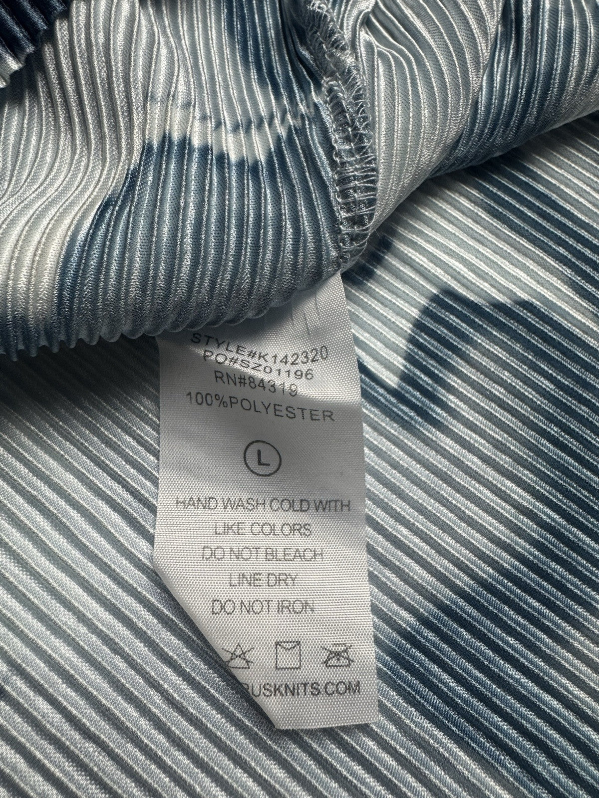 $68 Cyrus Women’s Blue Pleat Midi Skirt Sz L. (B.82)