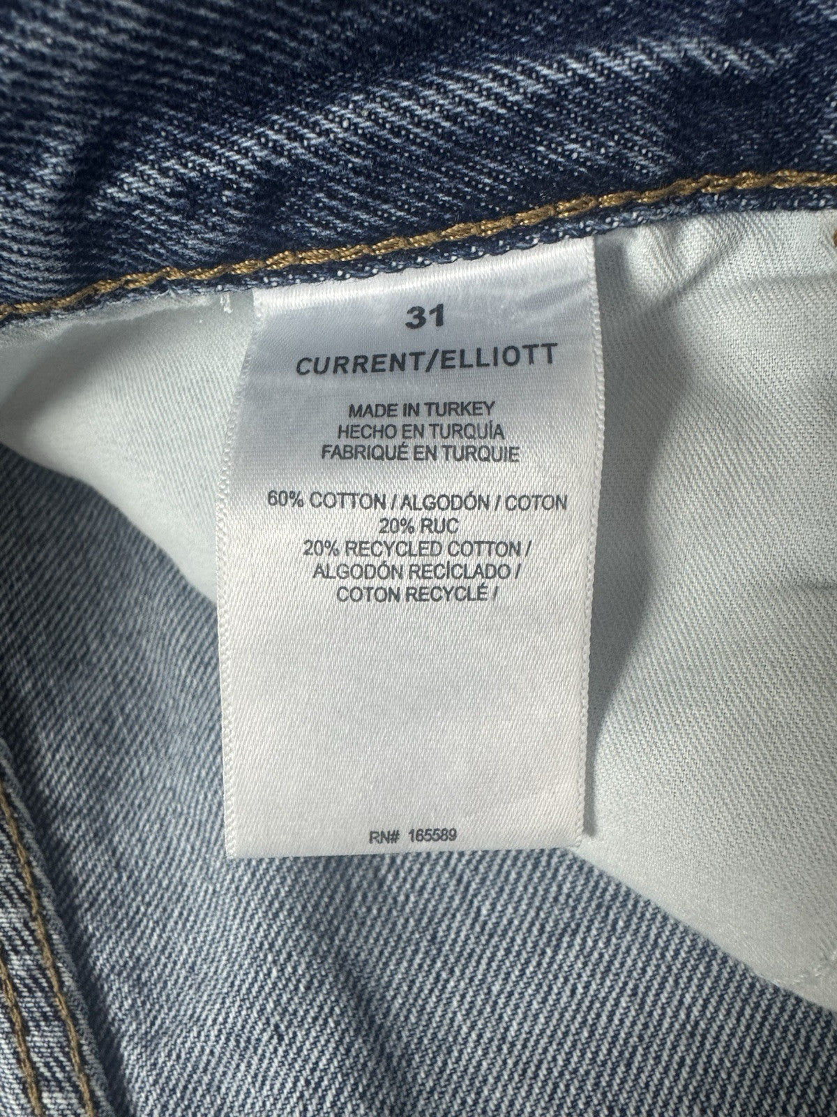 $188 Current/Elliott Women’s Wide Leg Jeans Sz 31. (B.114)