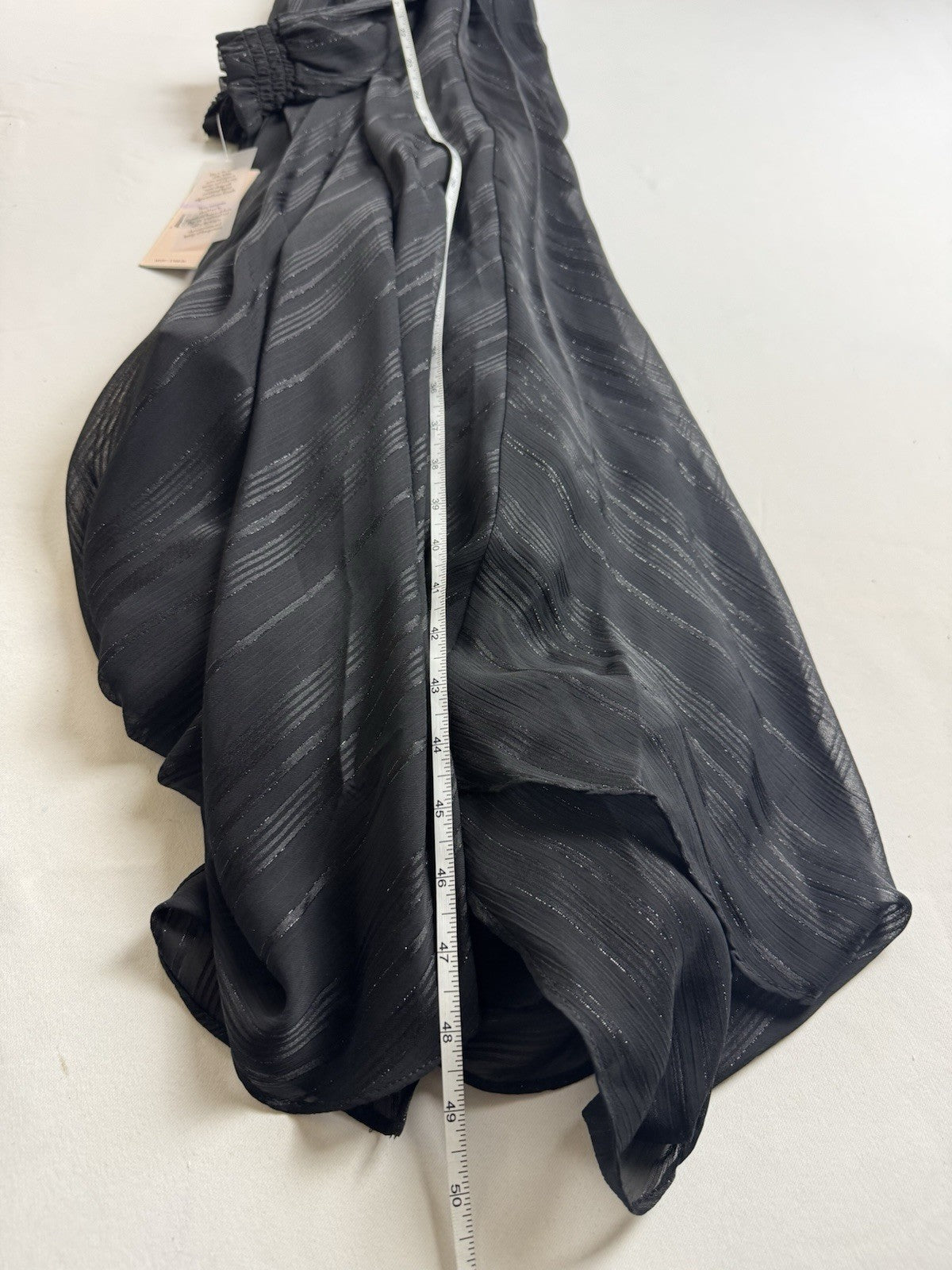 $168 NANETTE LEPORE Pleaded Black Dress Sz 6. (B.149)