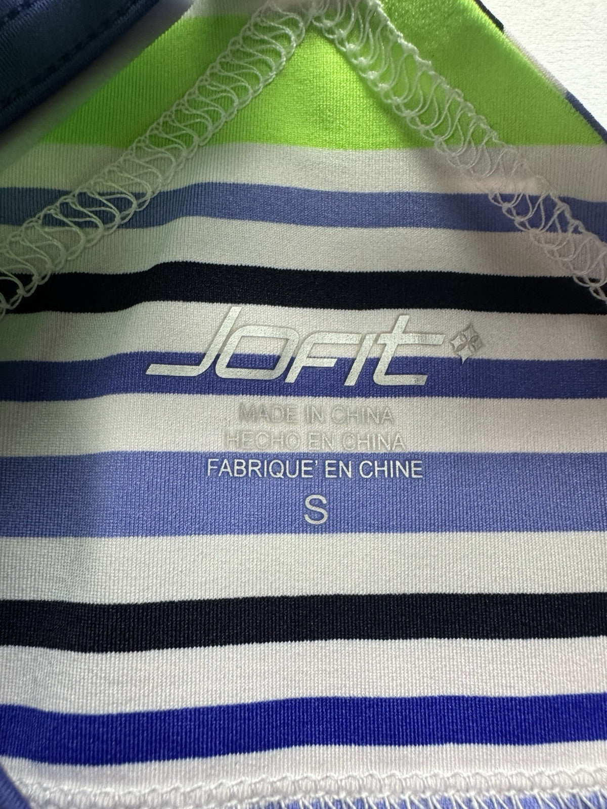 JOFIT Women's Golf Polo Top Size S Stripes (B.148)