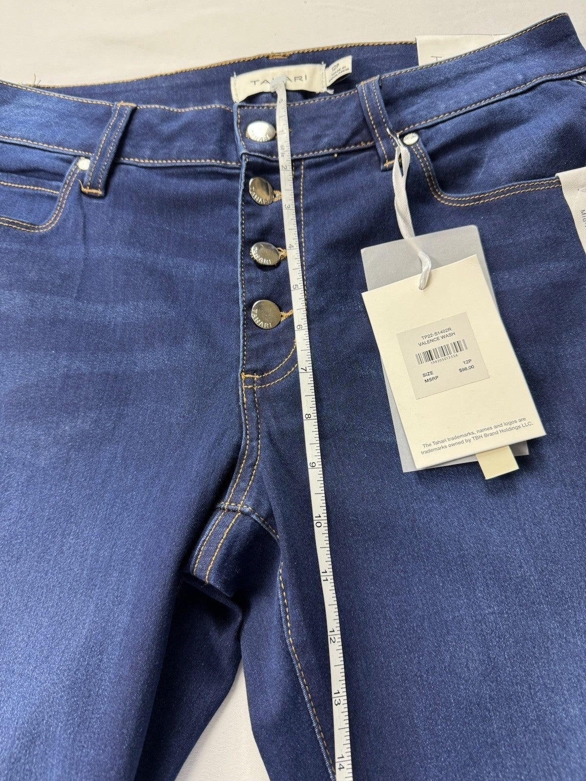 $98 Tahiti Women’s Dark Blue Jeans Sz 12P. (B.118)