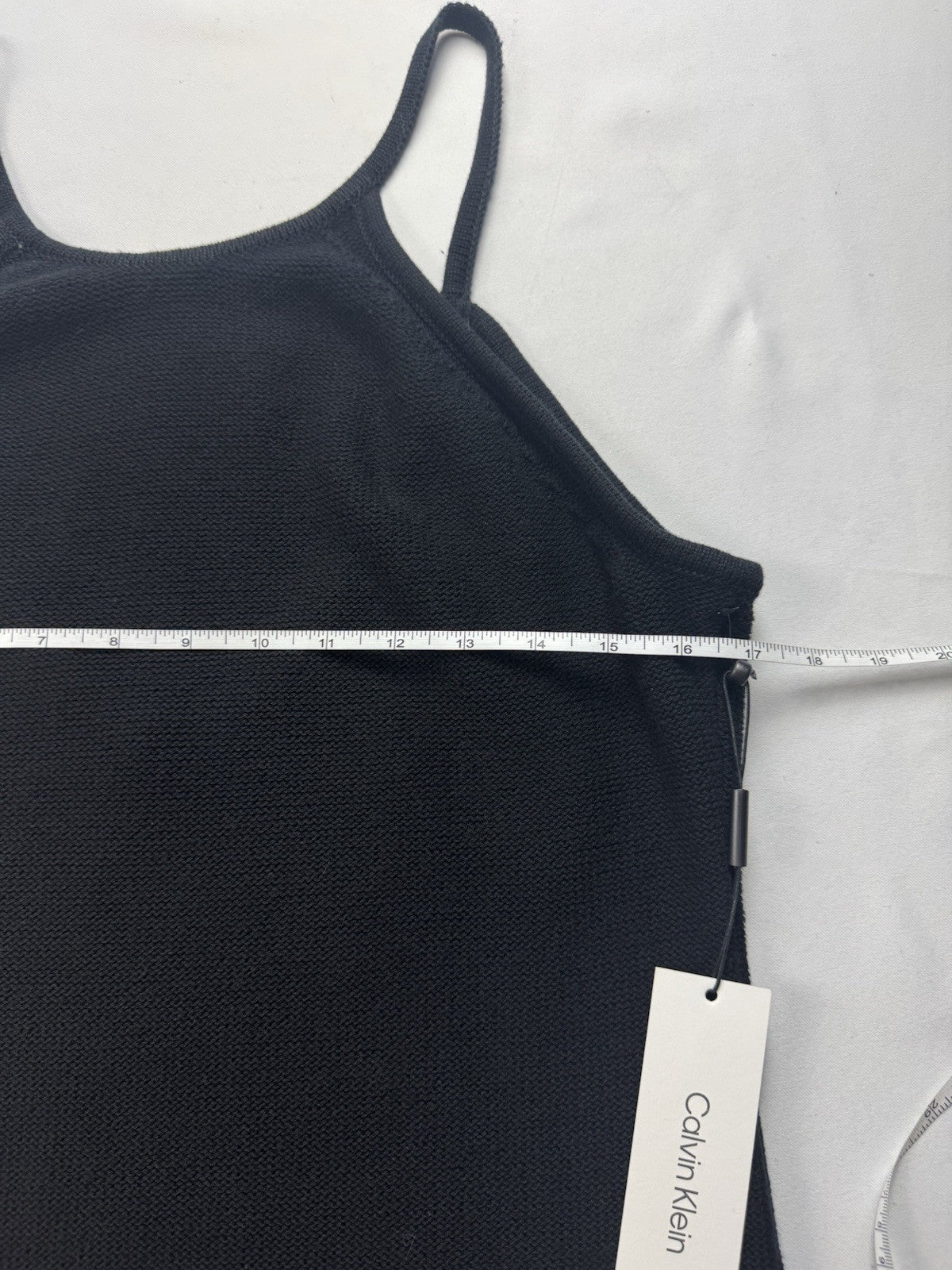 $119 Calvin Klein Women's Knit Black Dress Sz L. (B.43)